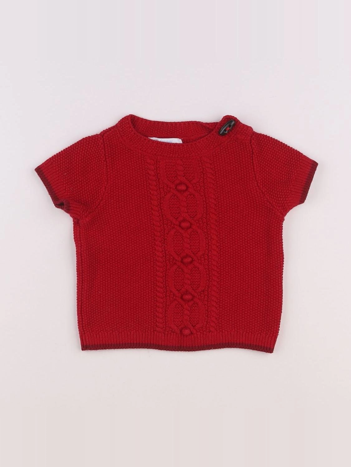 Jacadi - pull rouge - 12 mois