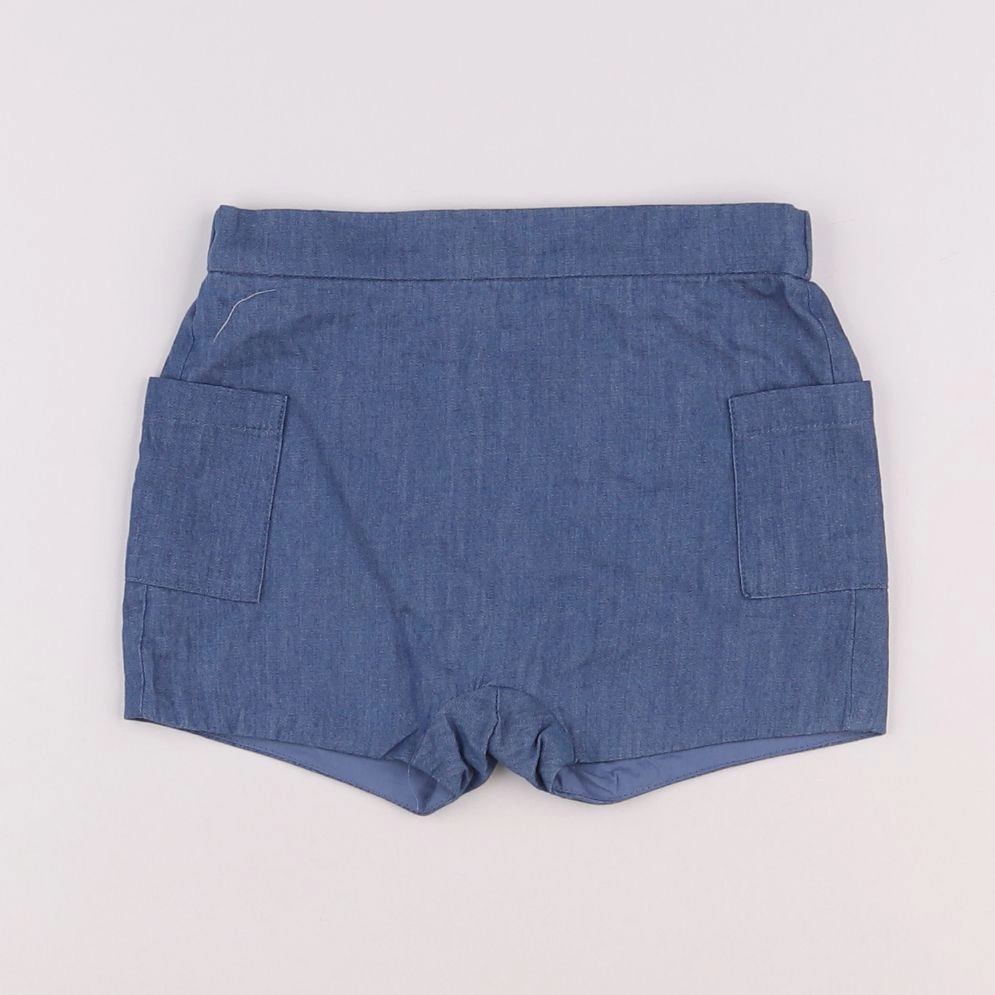 Jacadi - short bleu - 12 mois