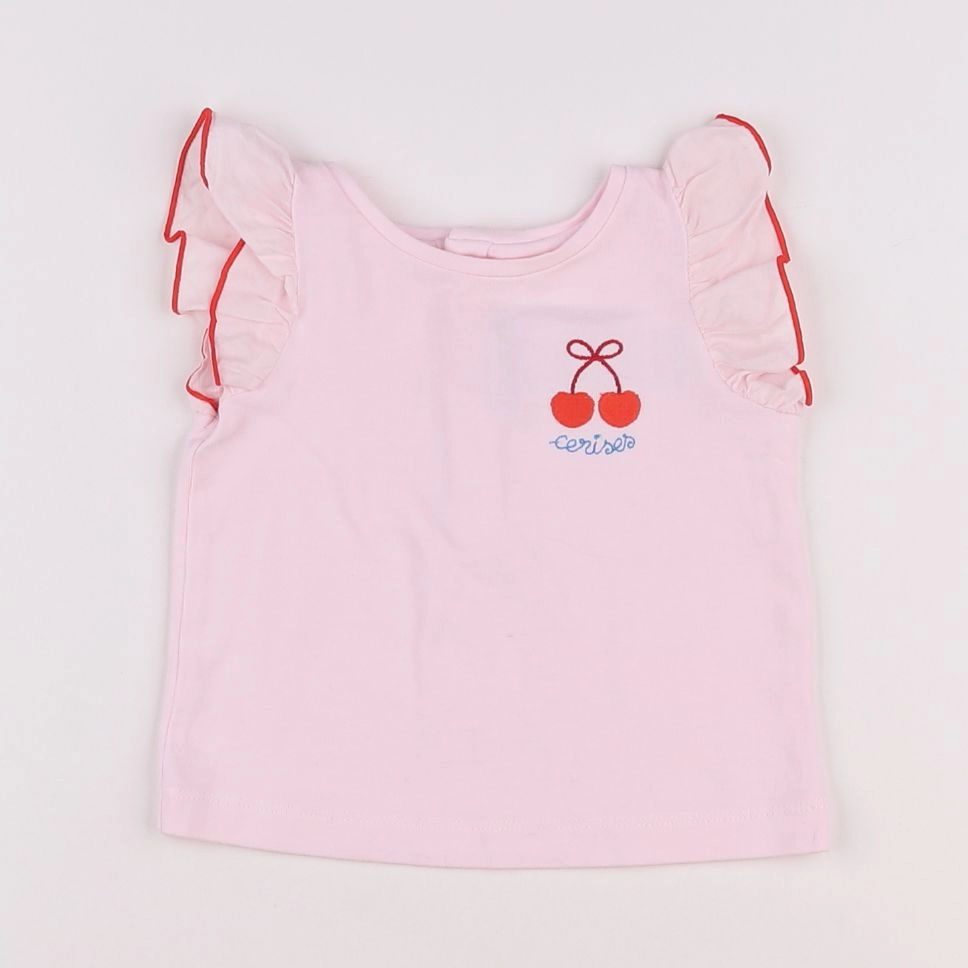Jacadi - tee-shirt rose - 6 mois