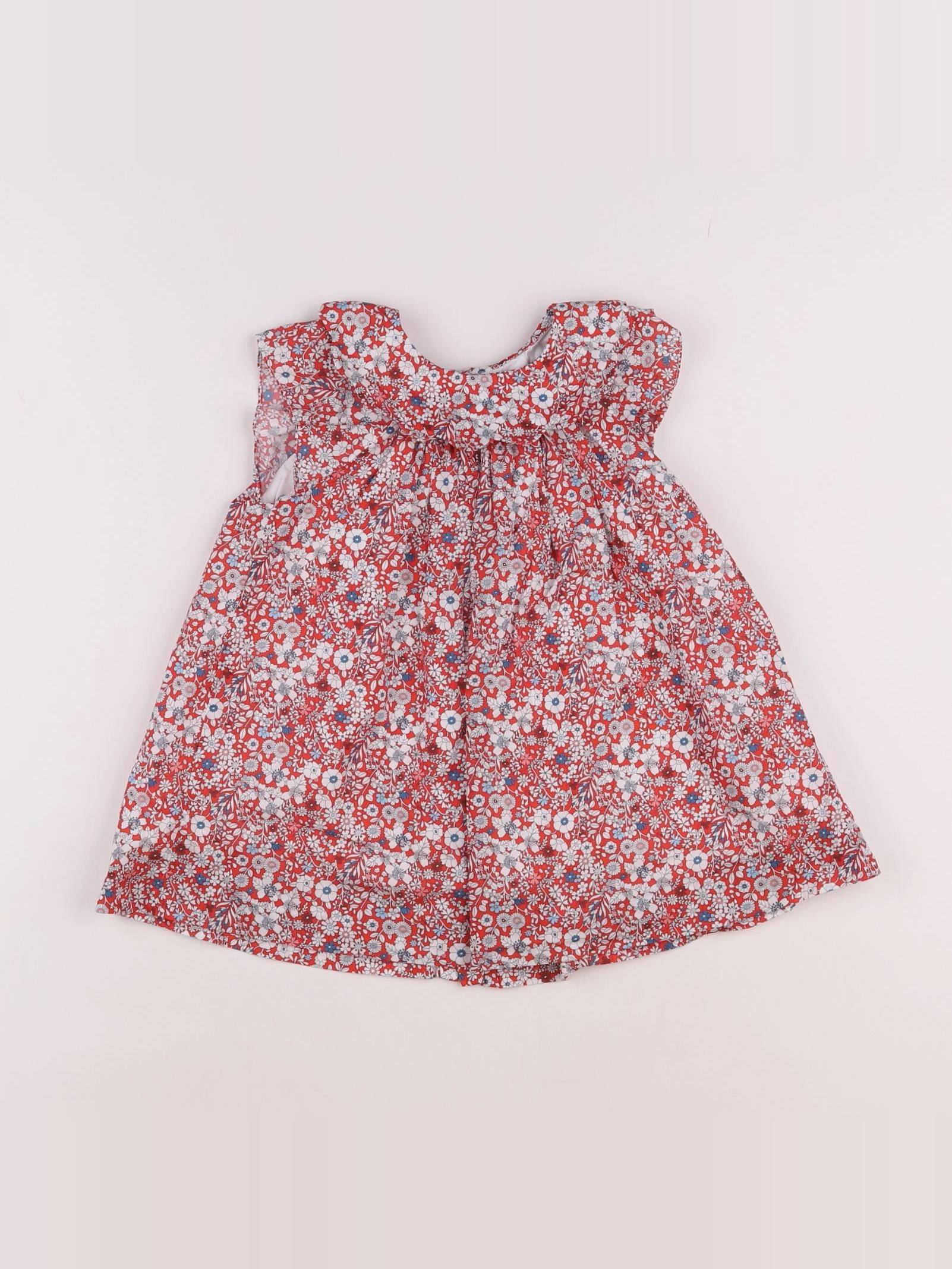Jacadi - robe liberty rouge - 18 mois