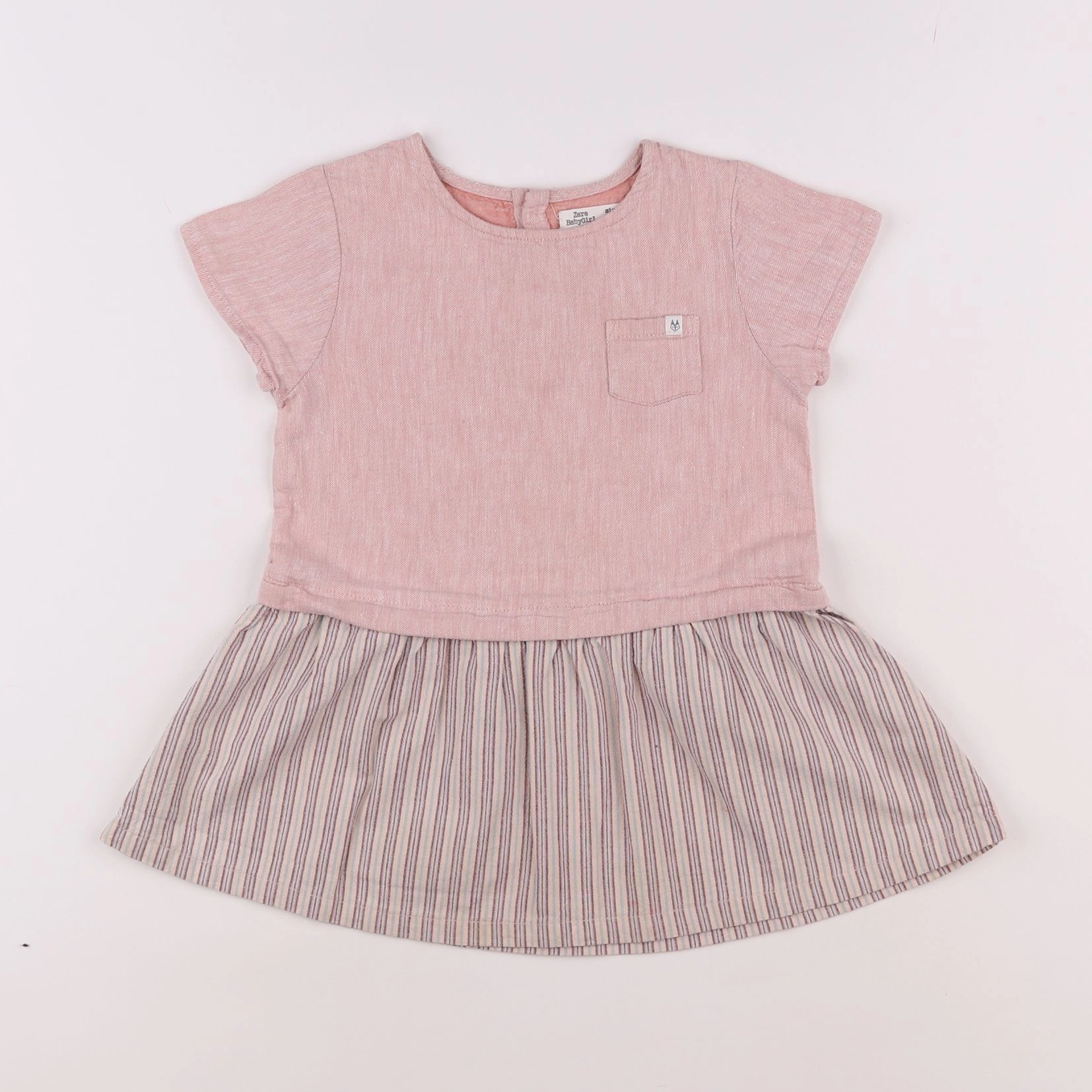 Zara - robe rose - 2/3 ans