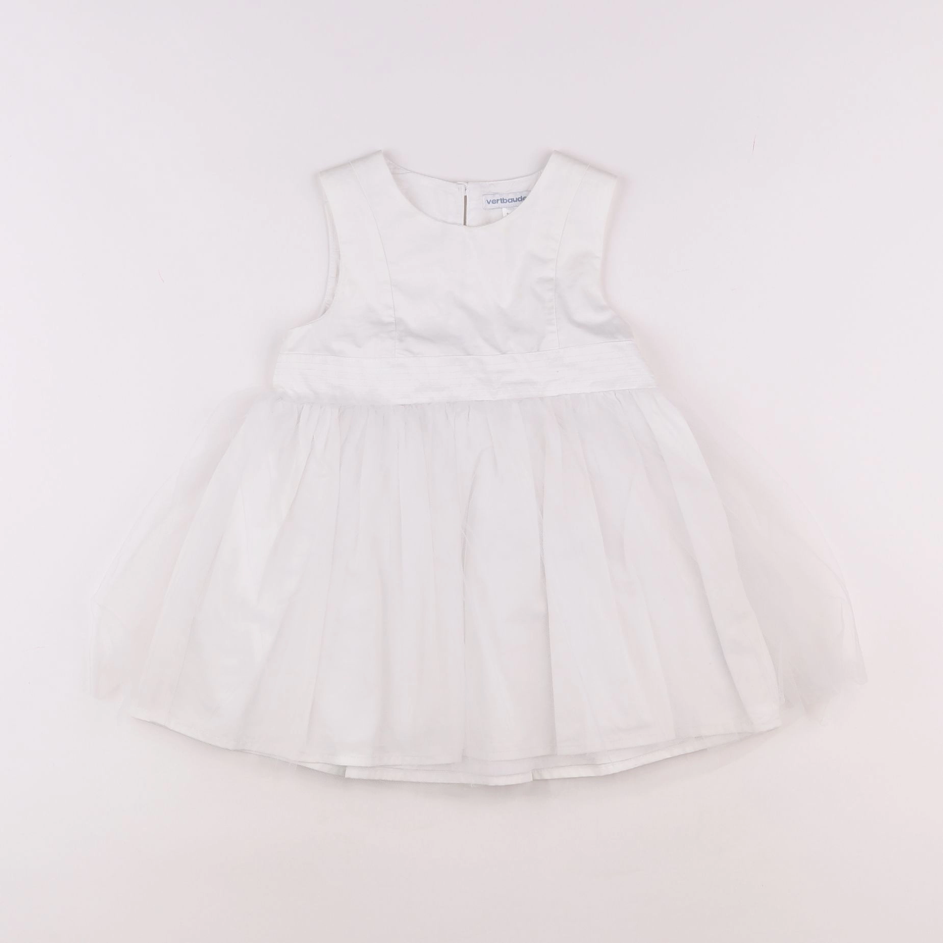Vertbaudet - robe blanc - 3 ans