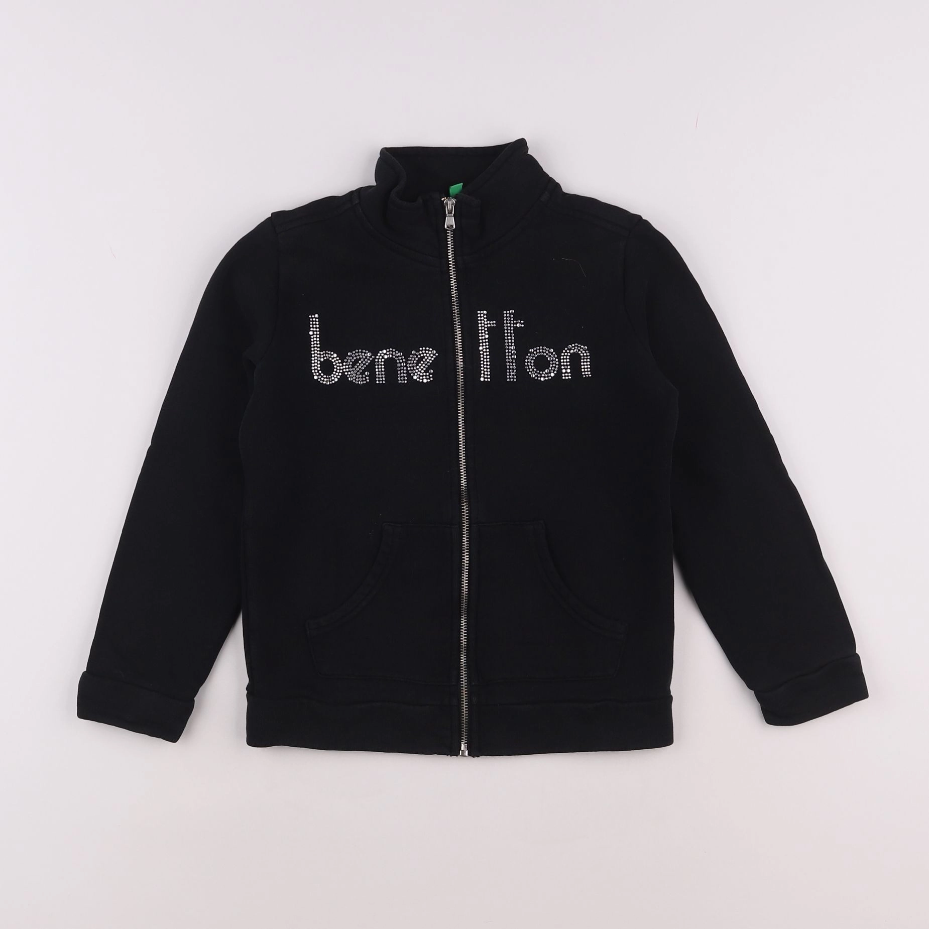 Benetton - sweat noir - 4/6 ans