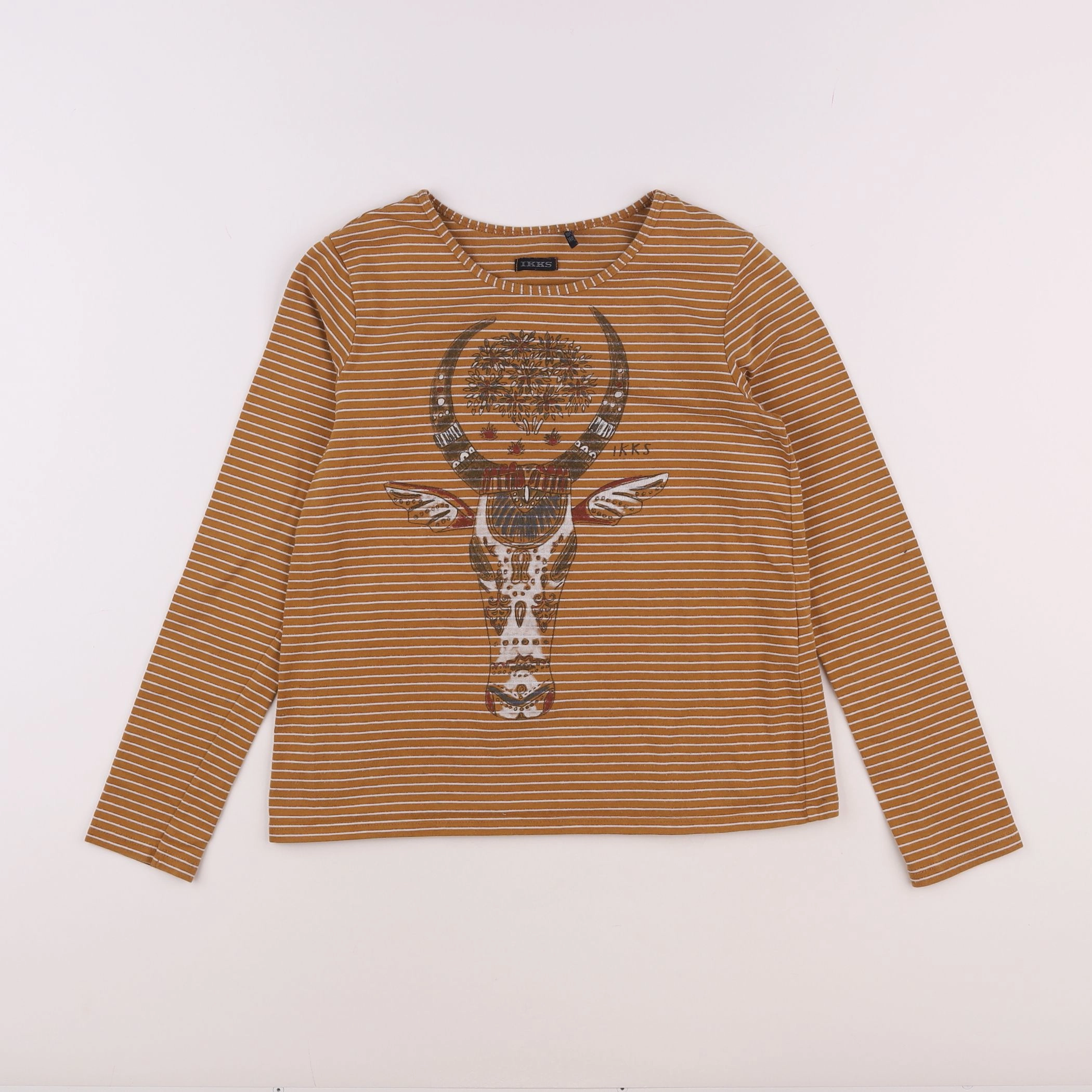 IKKS - tee-shirt marron - 10 ans