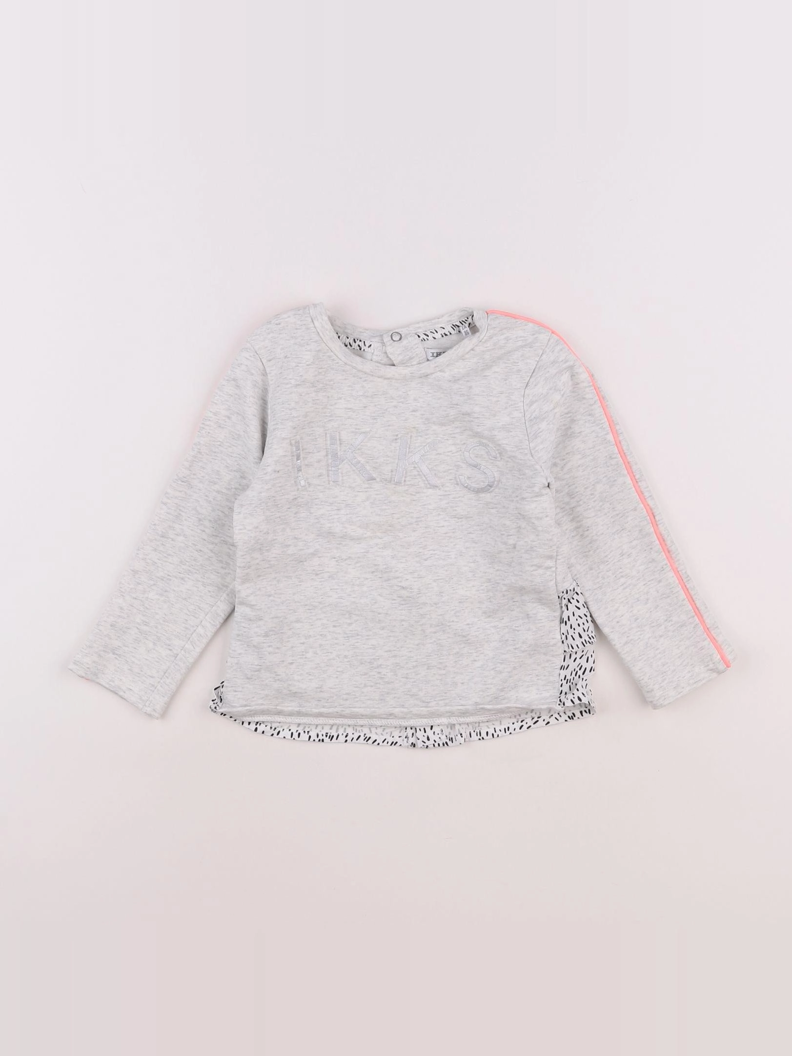 IKKS - sweat gris - 2 ans