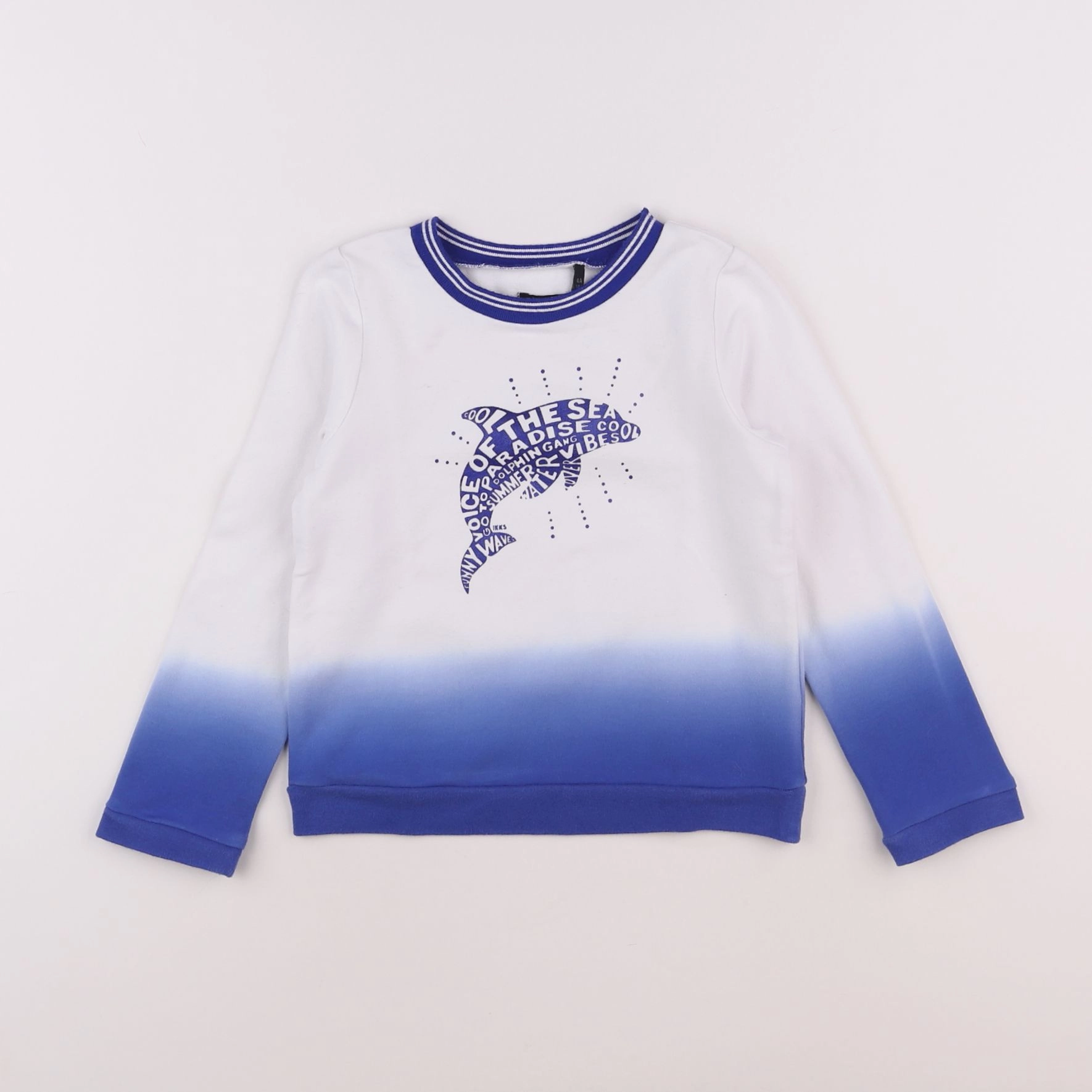 IKKS - sweat blanc - 4 ans