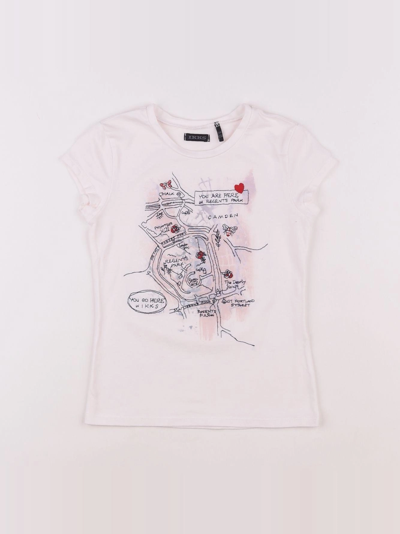 IKKS - tee-shirt blanc - 4 ans