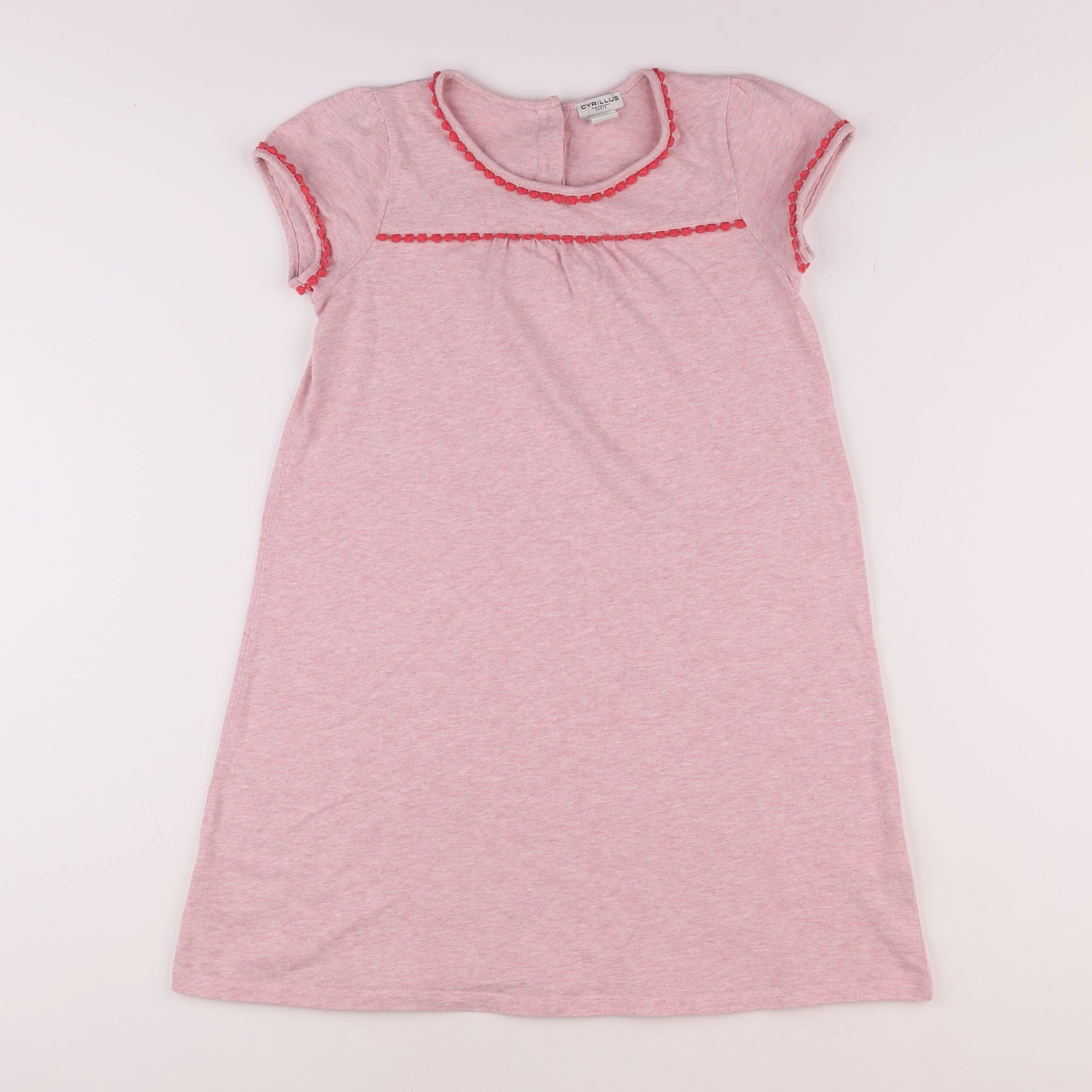 Cyrillus - chemise de nuit coton rose - 12 ans