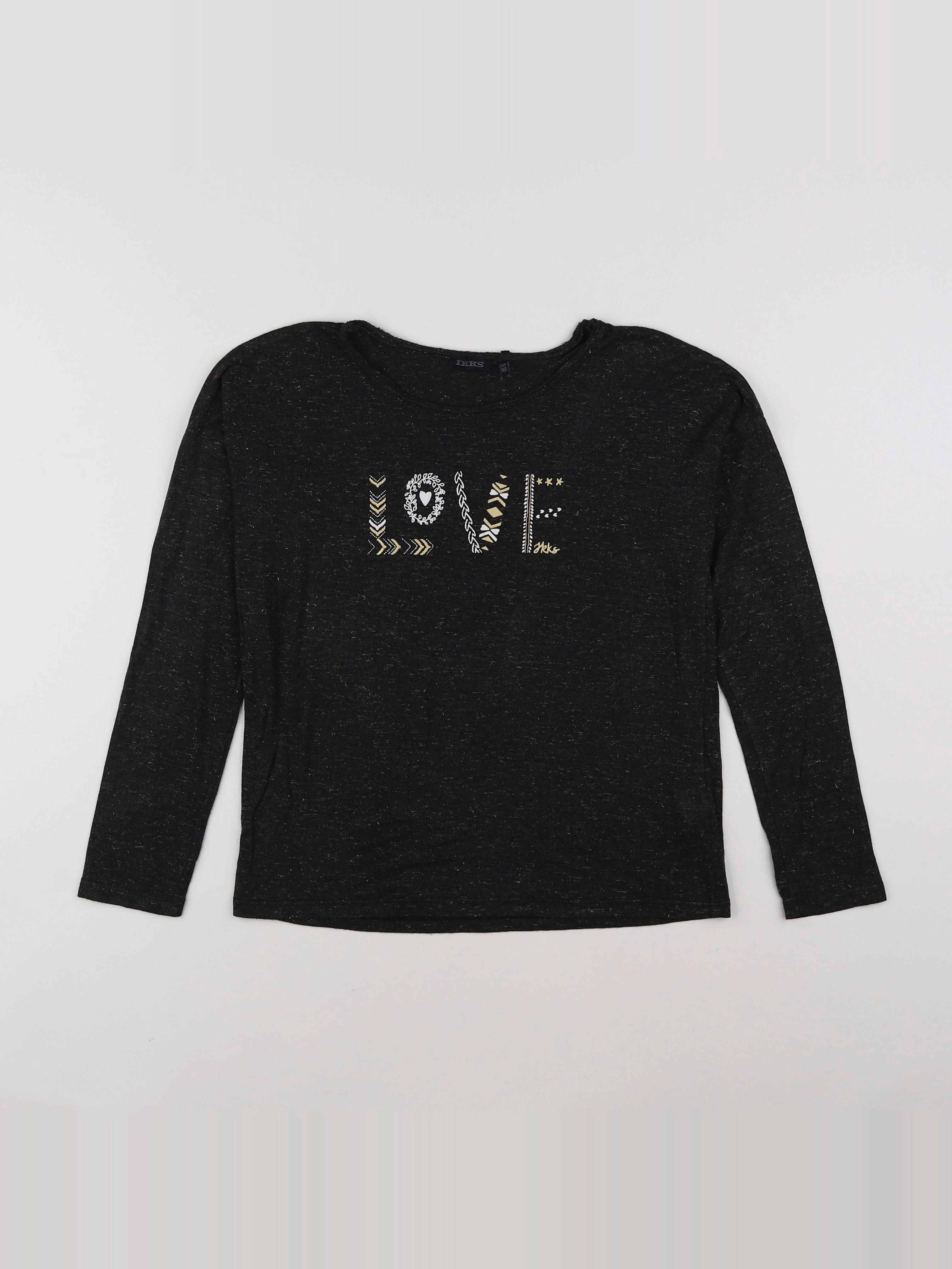 IKKS - tee-shirt gris - 10 ans