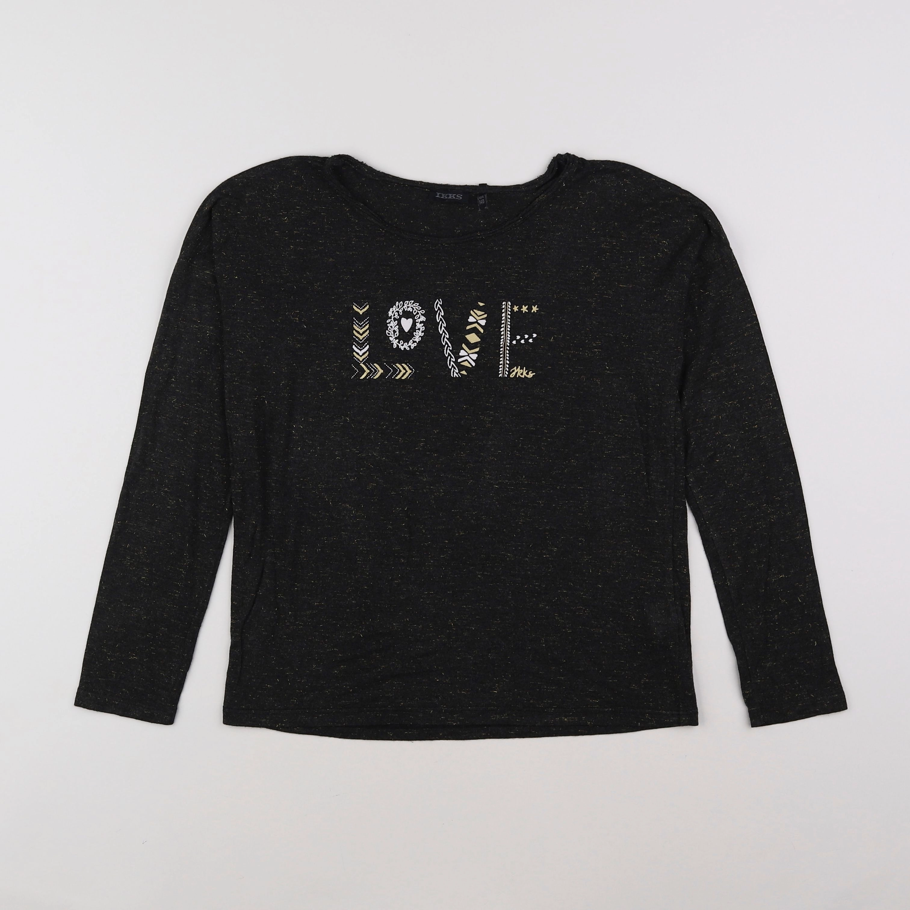 IKKS - tee-shirt gris - 10 ans