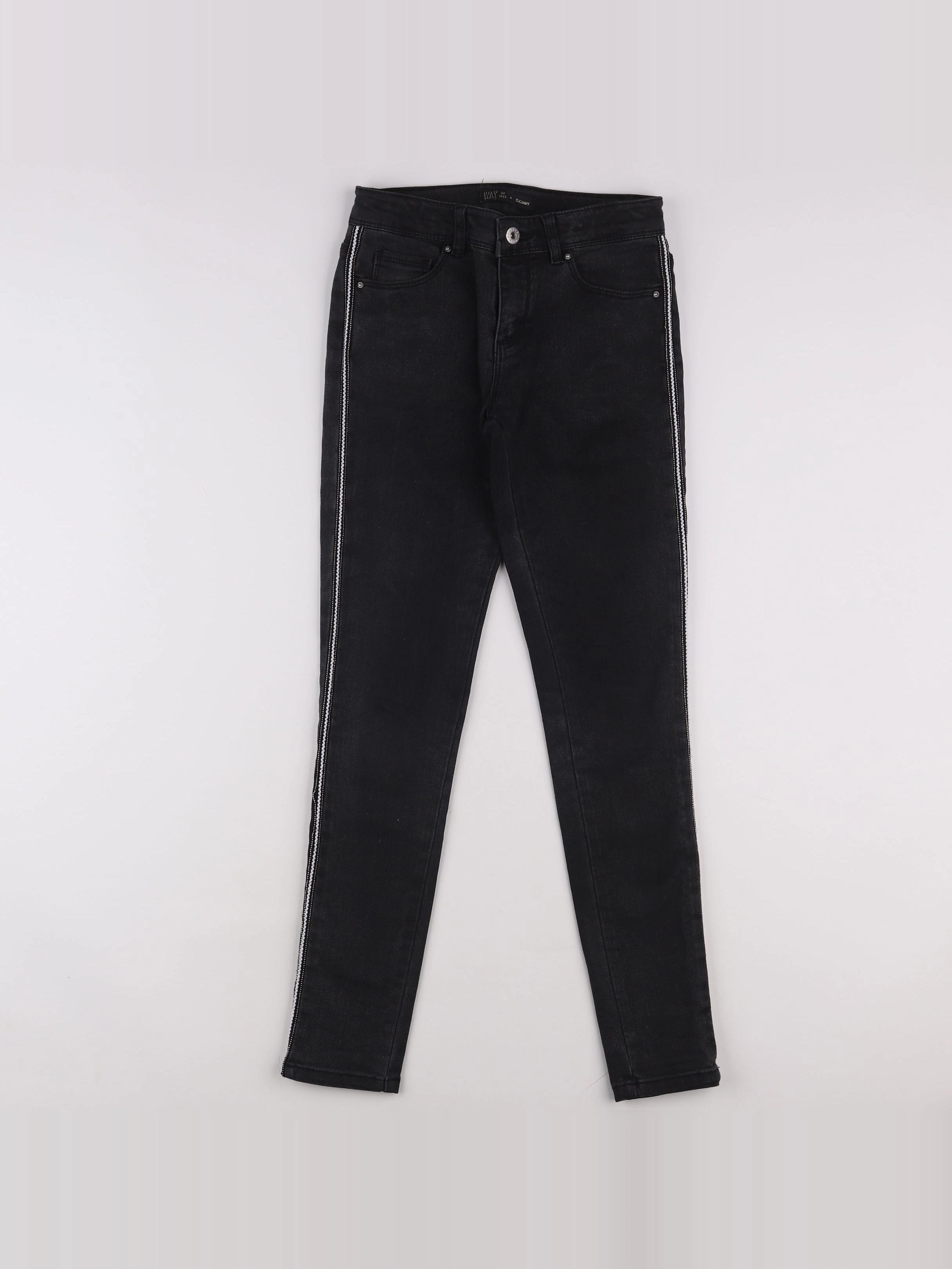 IKKS - jean noir - 12 ans