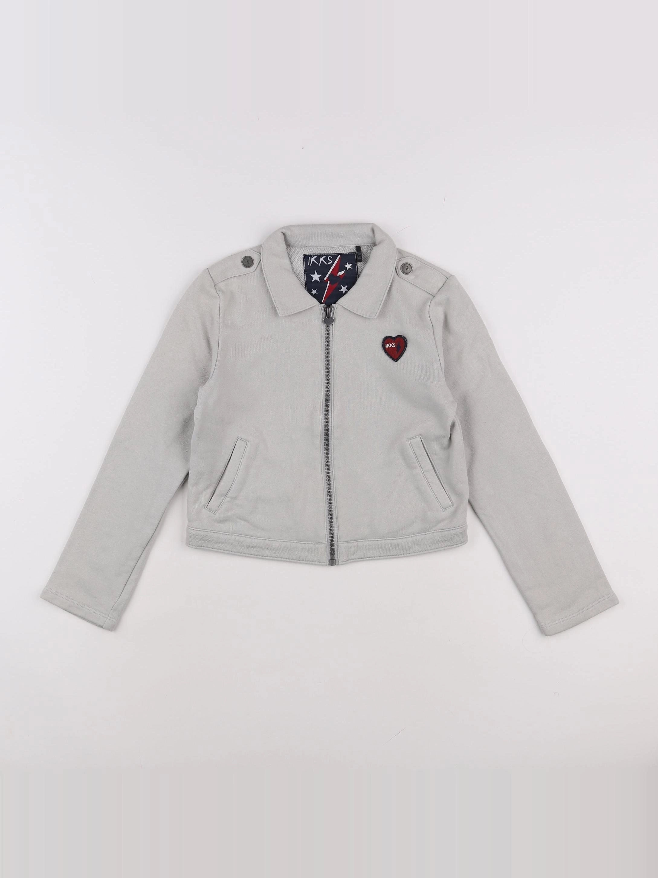 IKKS - veste gris - 10 ans