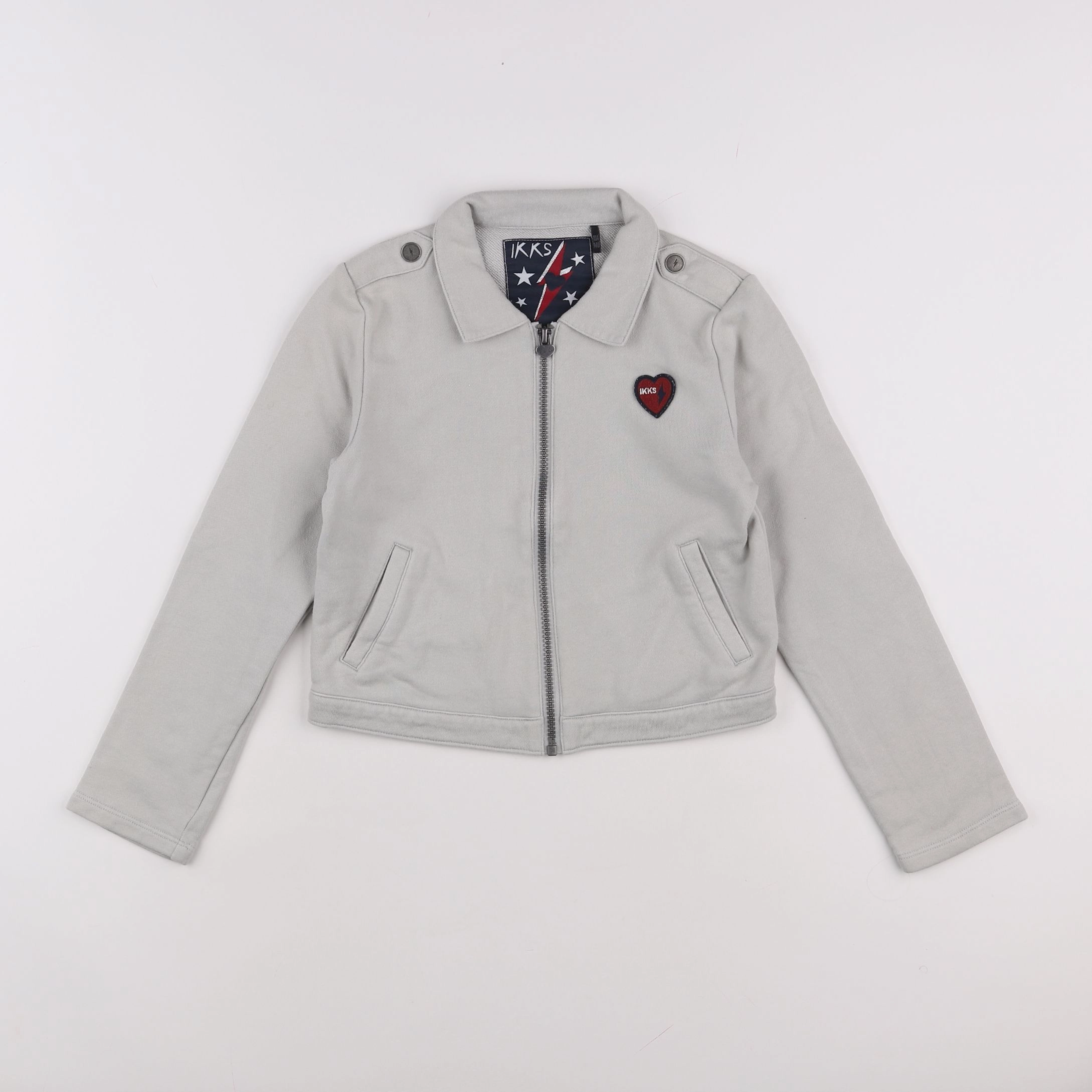 IKKS - veste gris - 10 ans