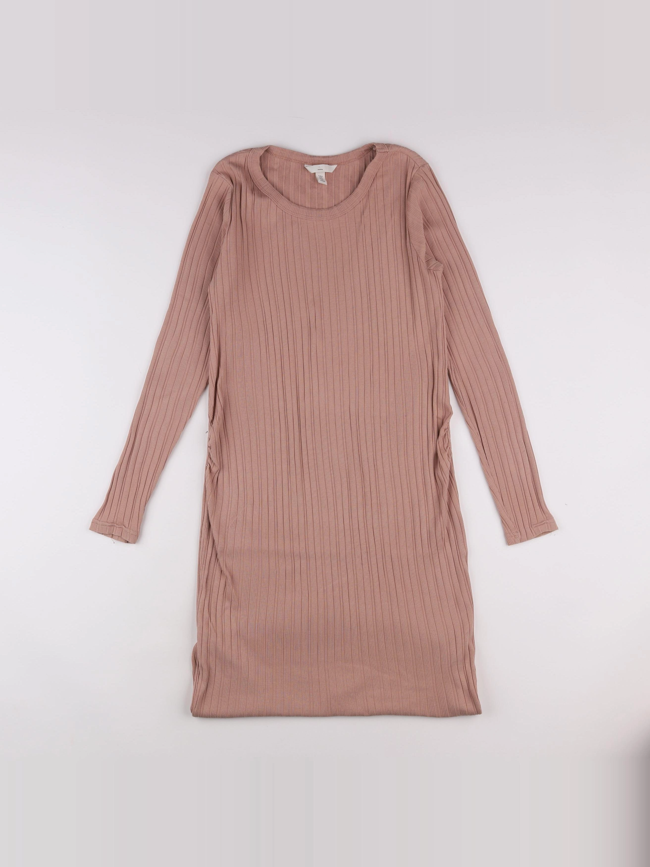 H&M - robe grossesse rose - 38