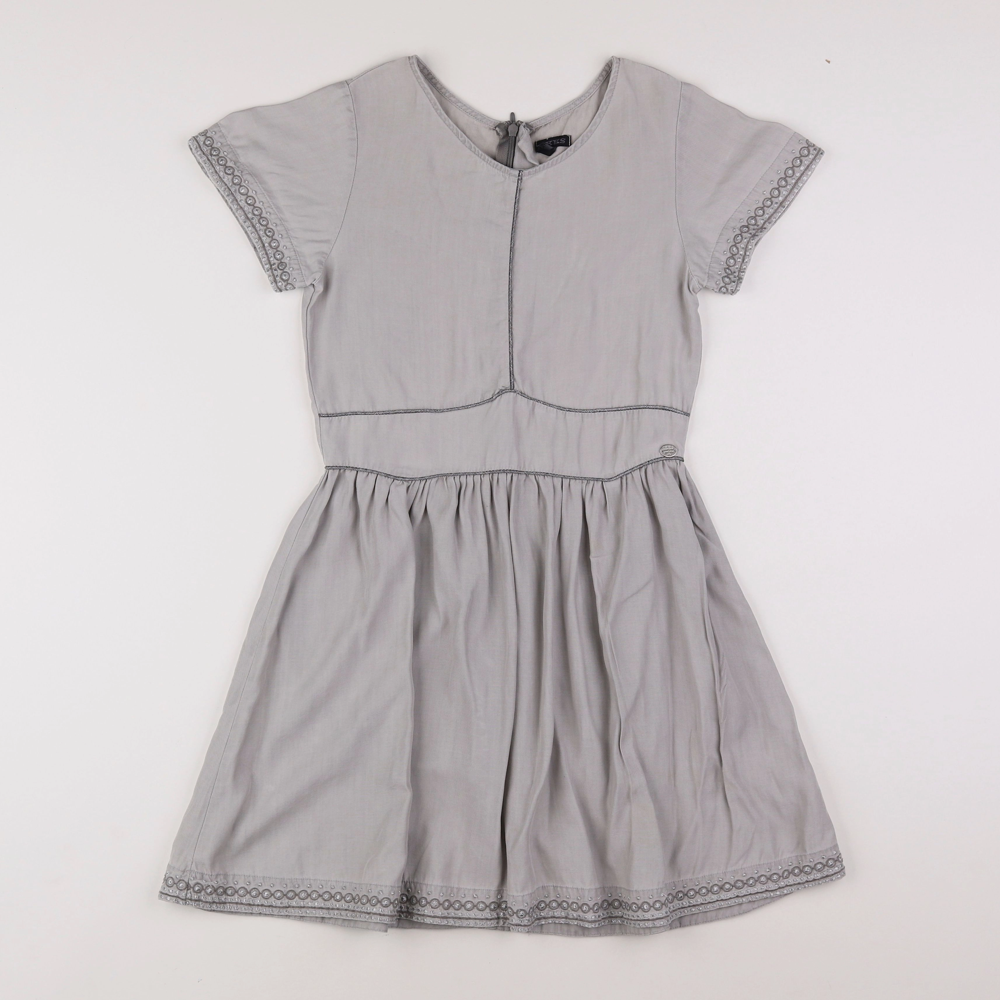 IKKS - robe gris - 10 ans