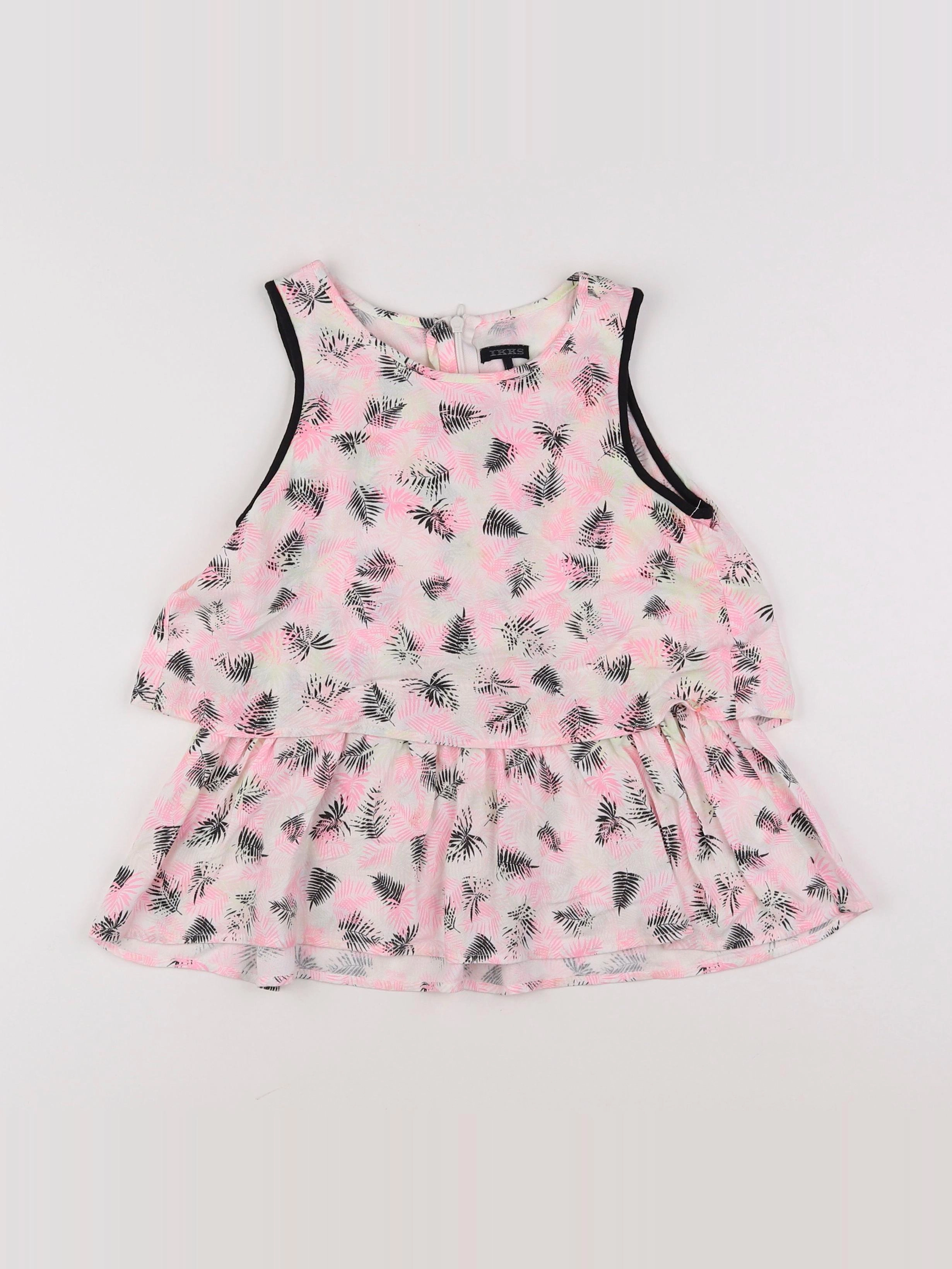 IKKS - blouse rose - 8 ans