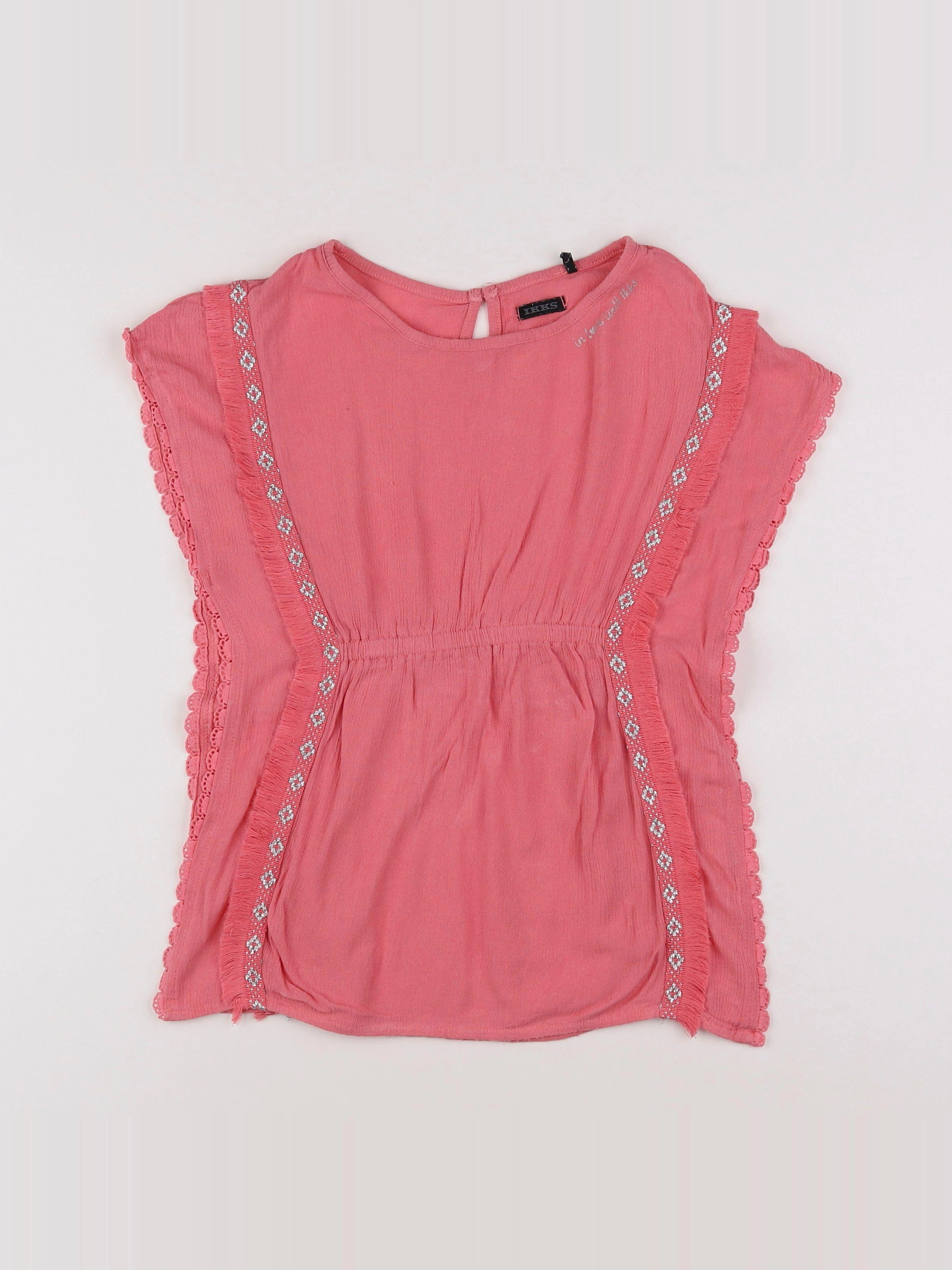 IKKS - blouse rose - 10 ans