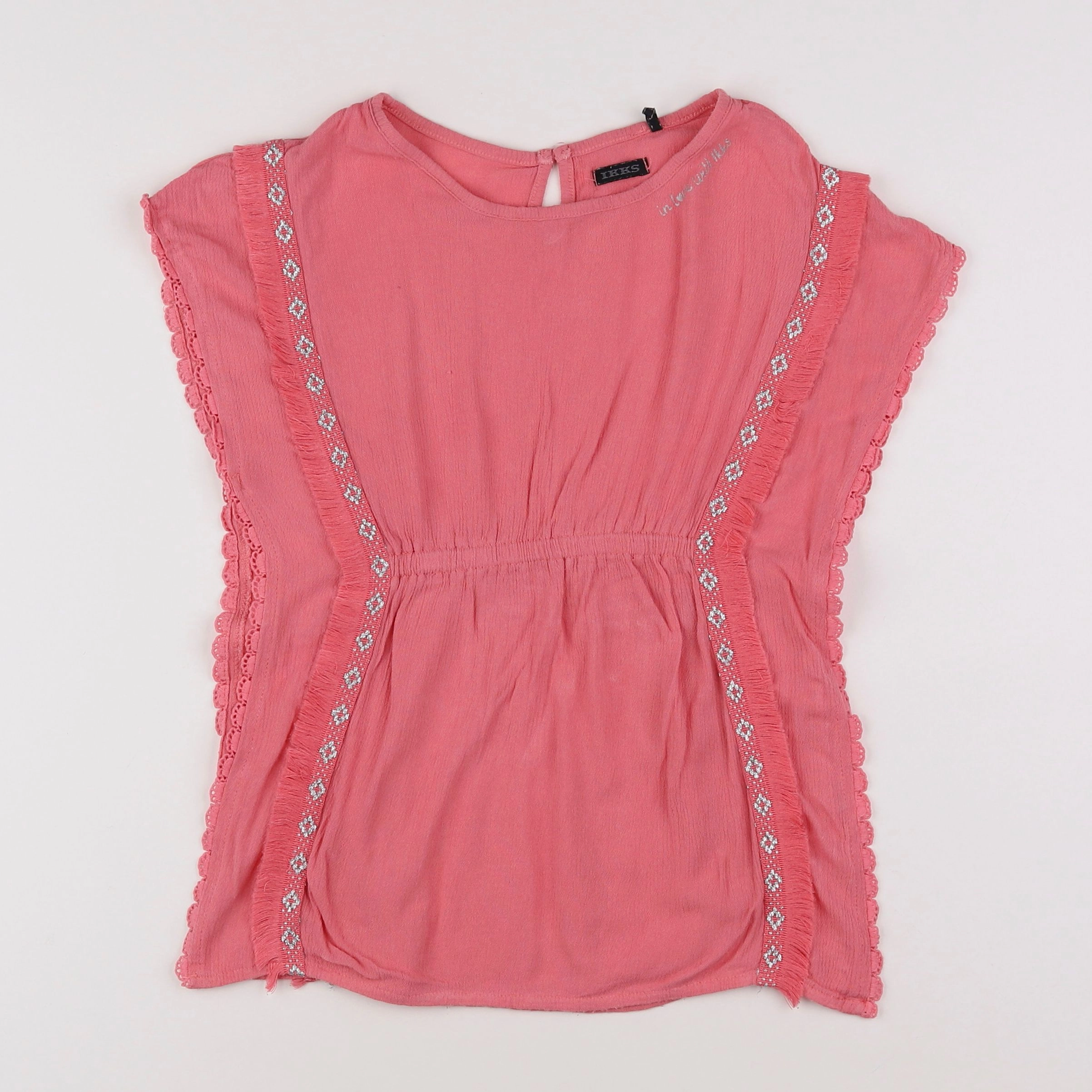 IKKS - blouse rose - 10 ans