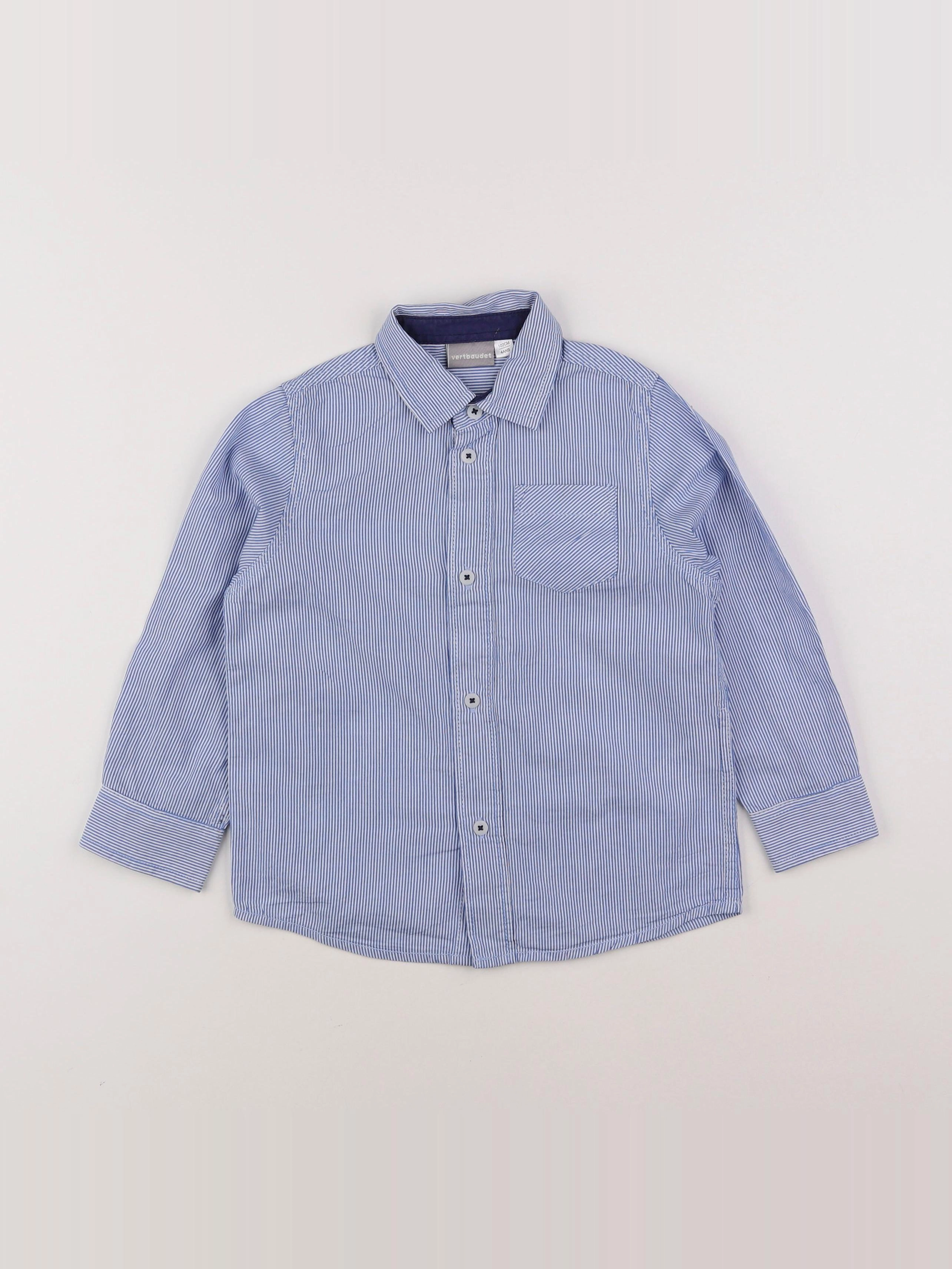 Vertbaudet - chemise bleu - 4 ans