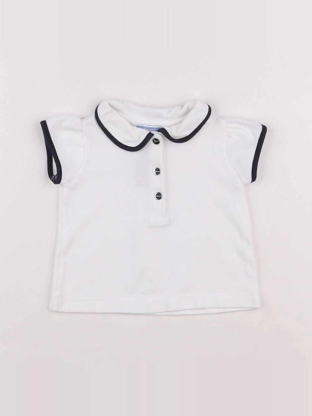 Jacadi - polo blanc - 6 mois