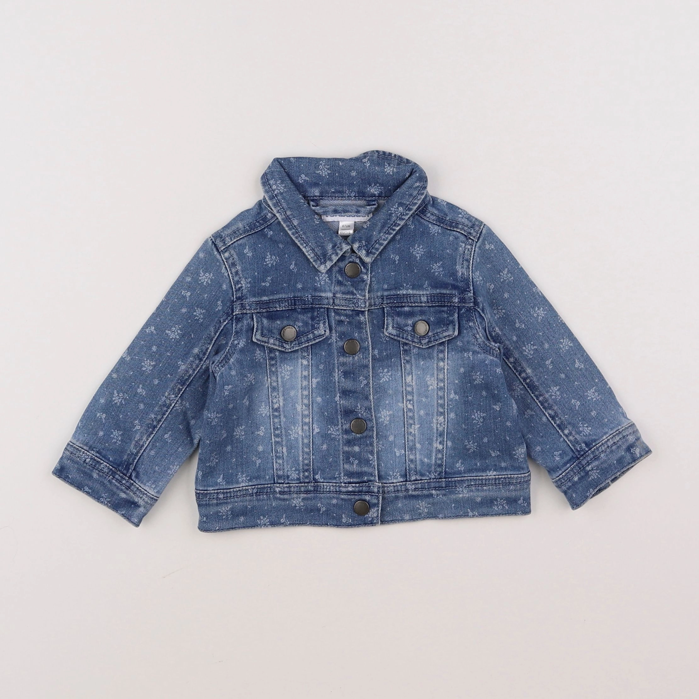Vertbaudet - veste bleu - 6 mois