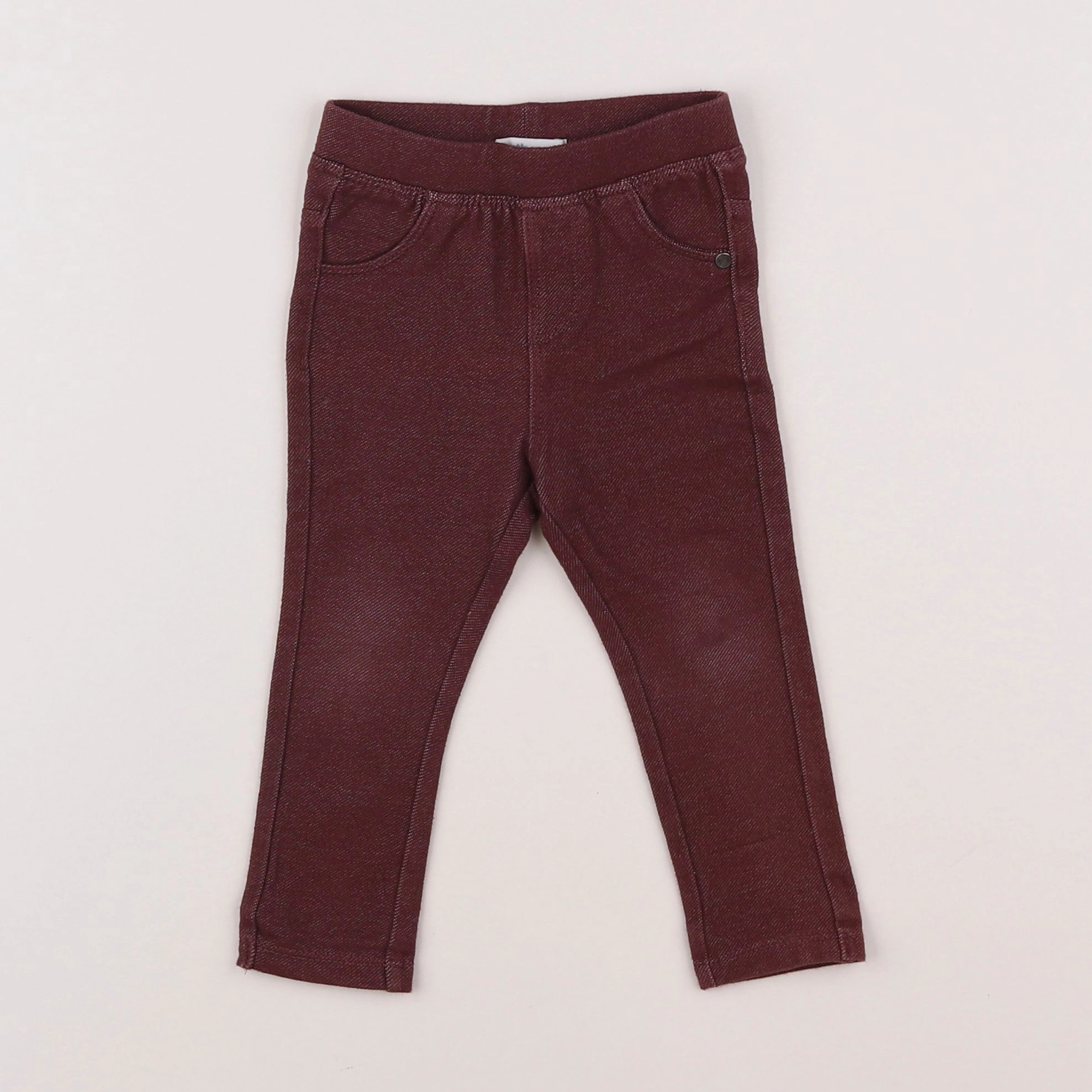 Vertbaudet - jegging rouge - 9 mois