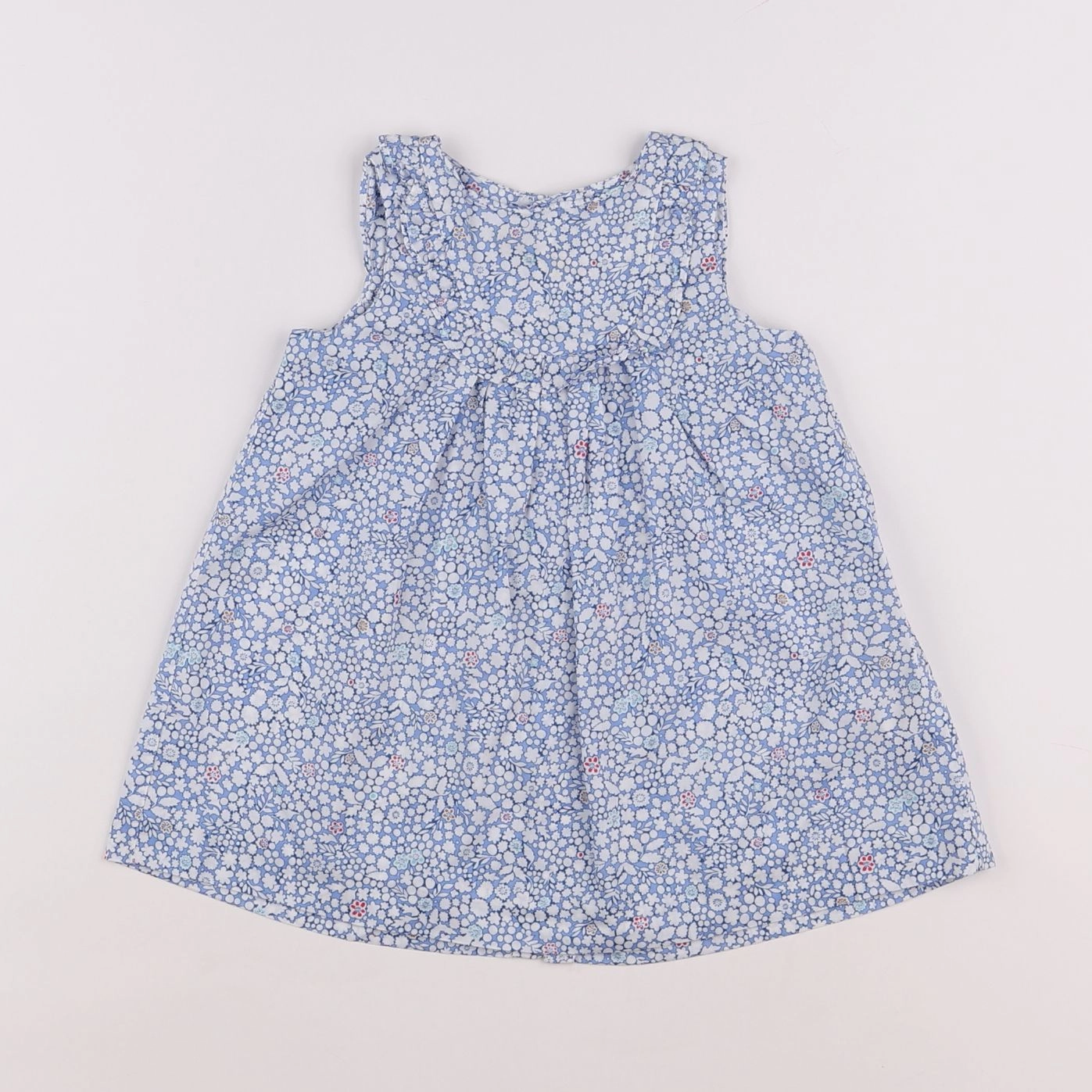 Jacadi - robe liberty bleu - 12 mois