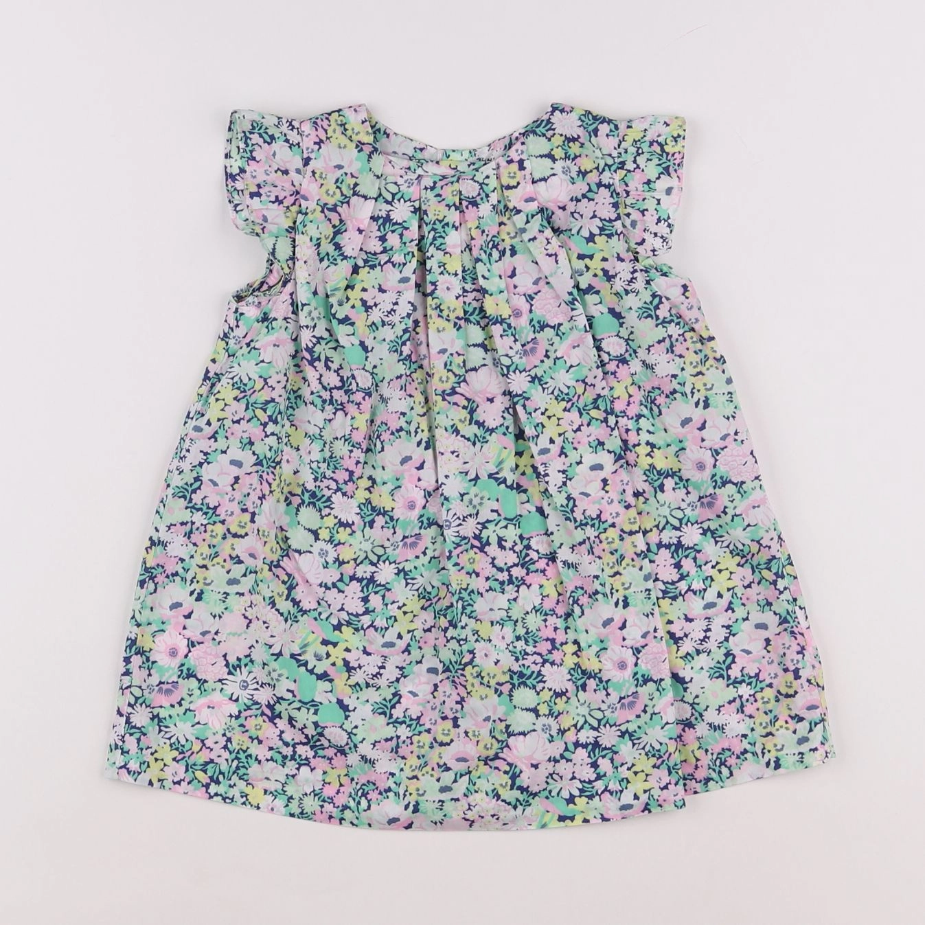 Jacadi - robe liberty multicolore - 12 mois