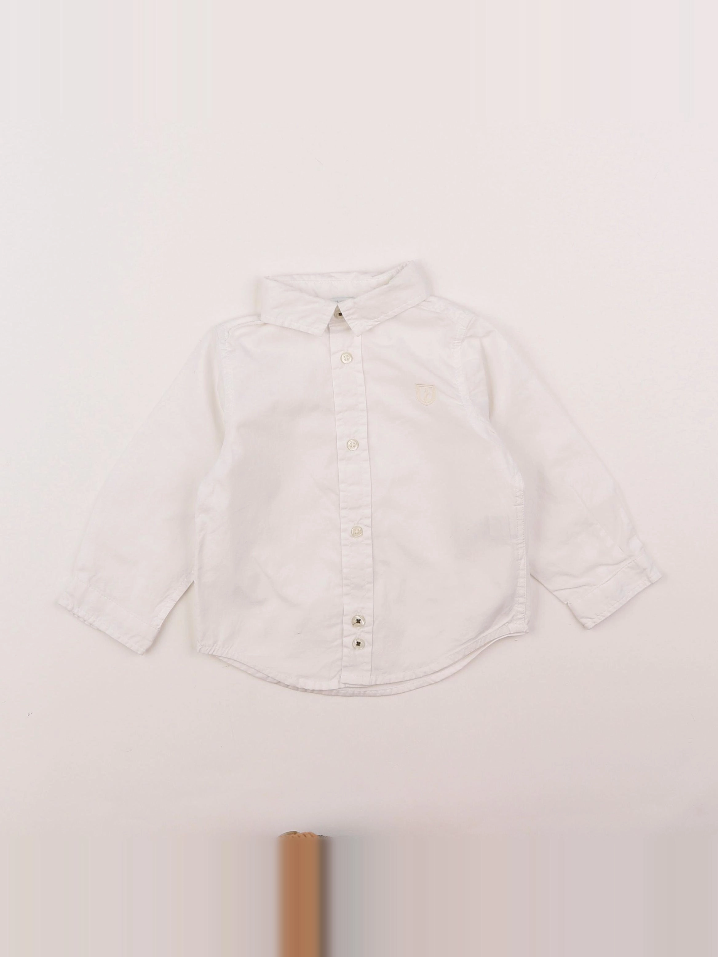 Jacadi - chemise blanc - 12 mois