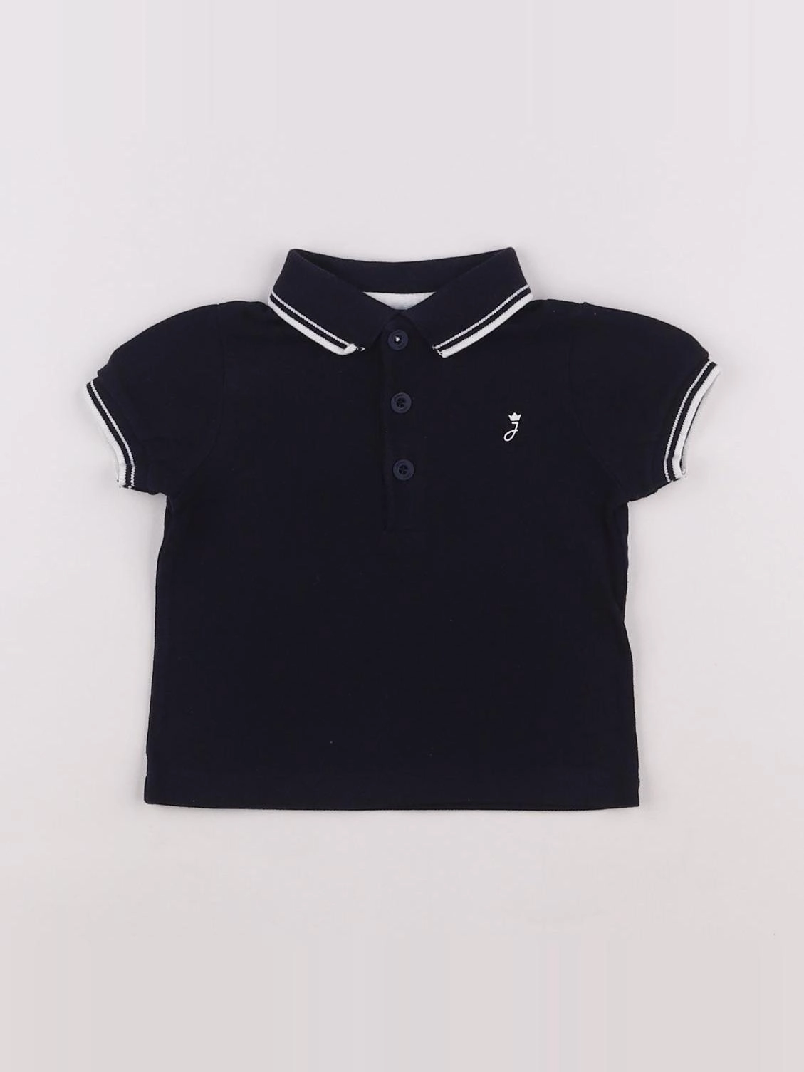 Jacadi - polo bleu - 6 mois