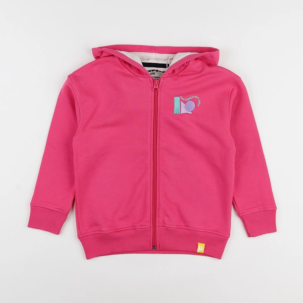 Perpète - sweat Tetris framboise - 3 ans