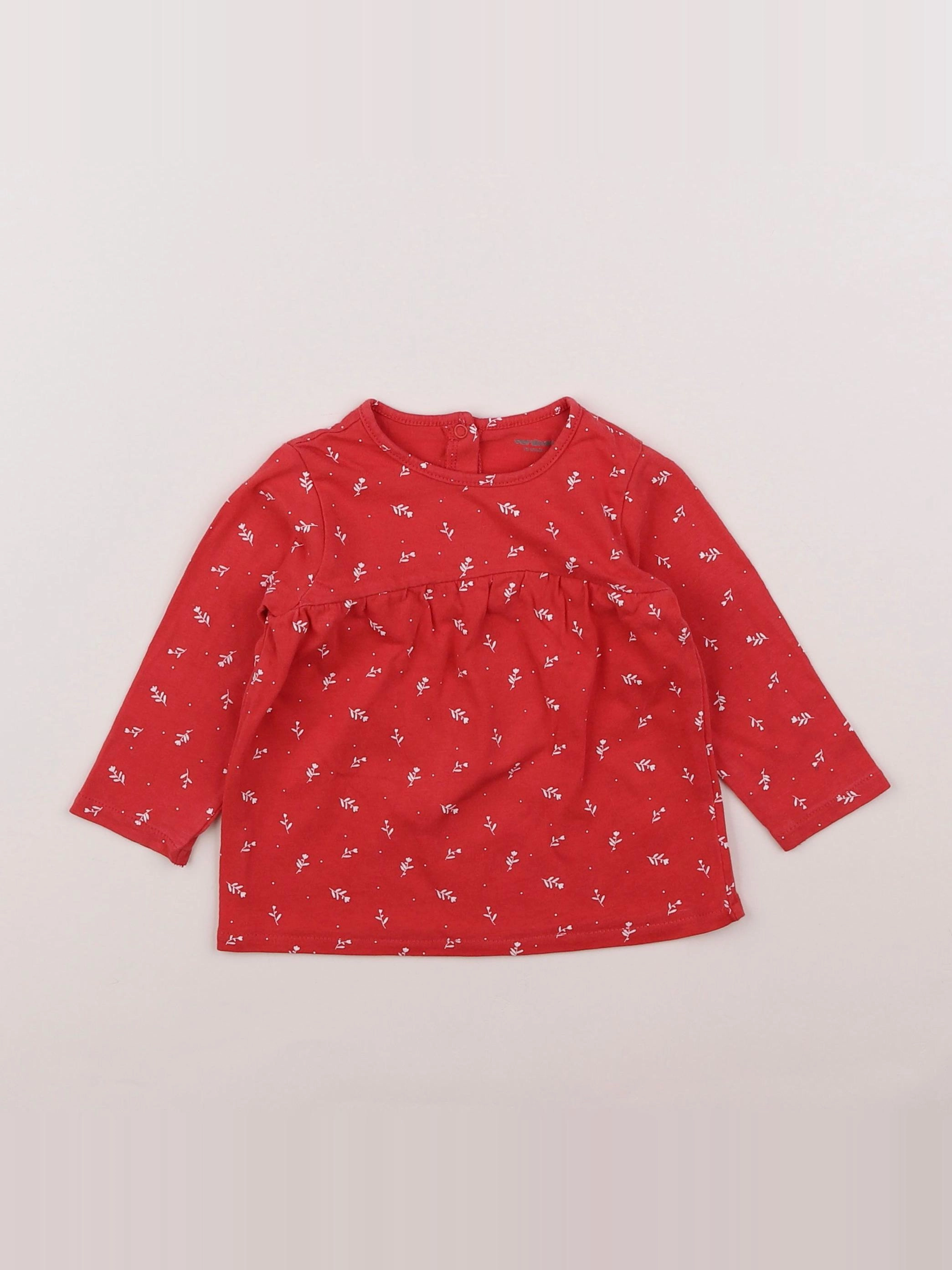 Vertbaudet - tee-shirt rose - 12 mois