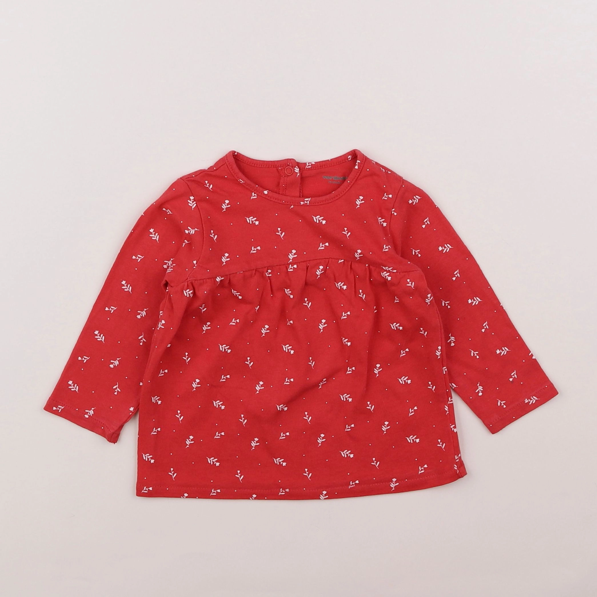 Vertbaudet - tee-shirt rose - 12 mois