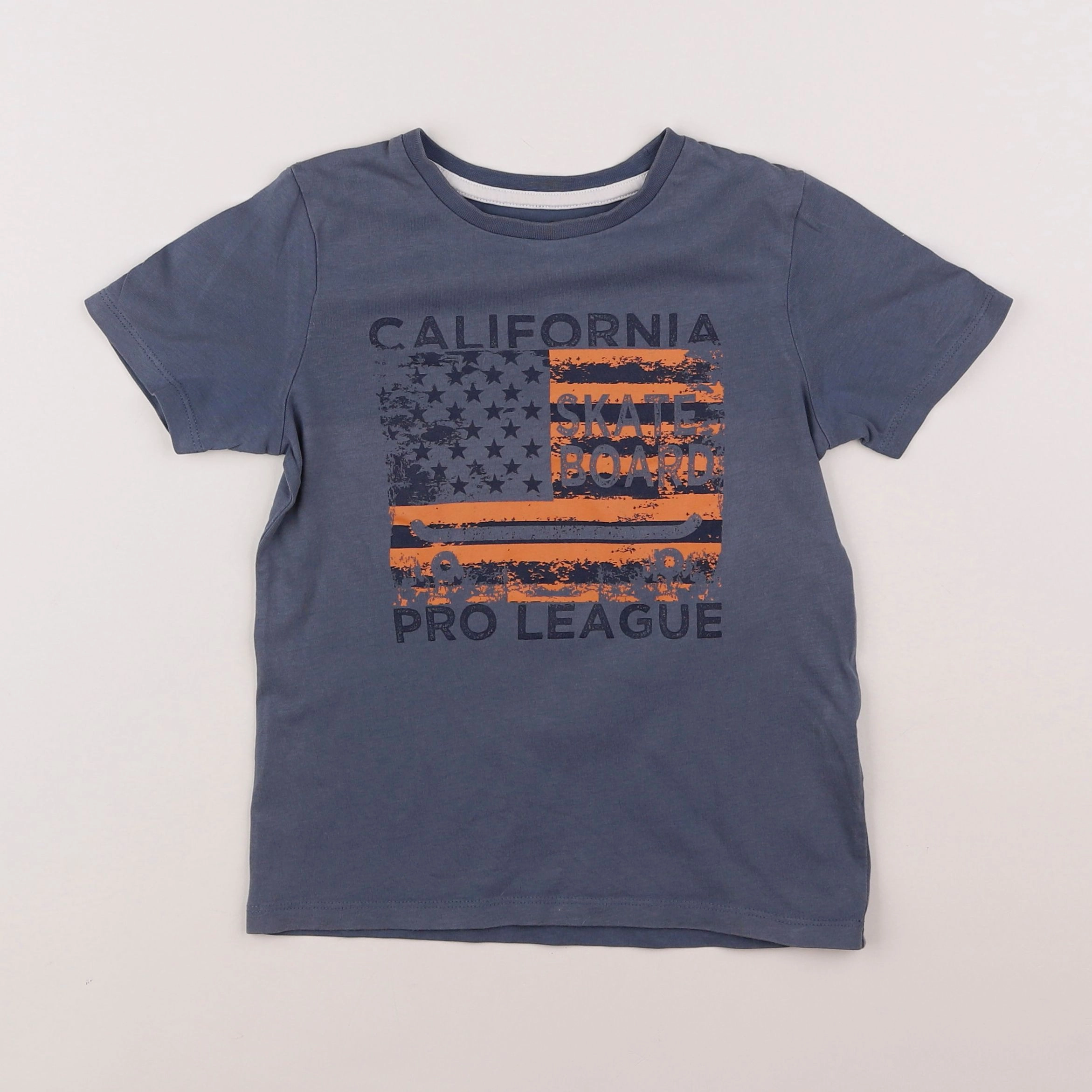 Vertbaudet - tee-shirt bleu - 5 ans