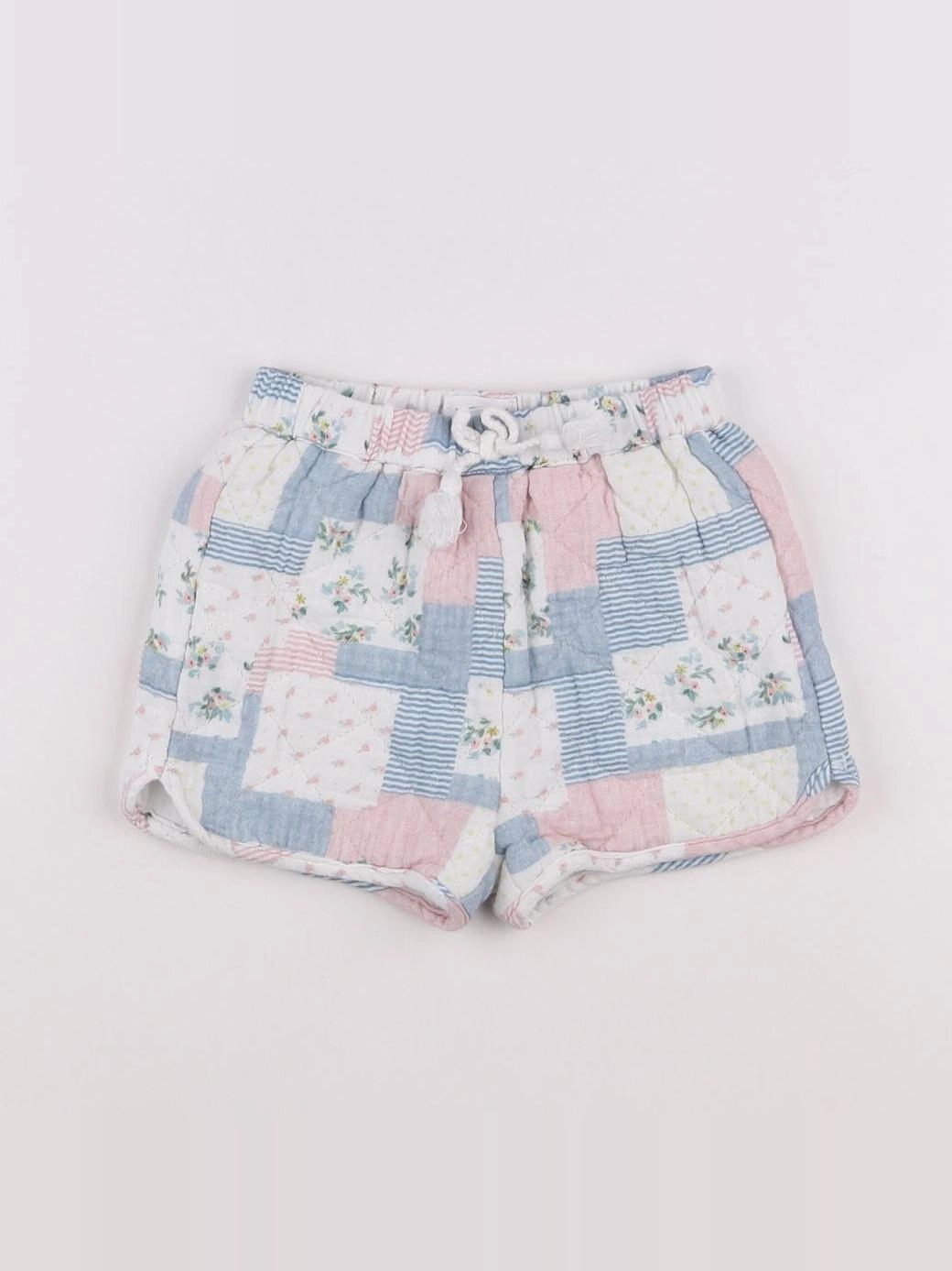 Vertbaudet - short doublé multicolore - 12 mois