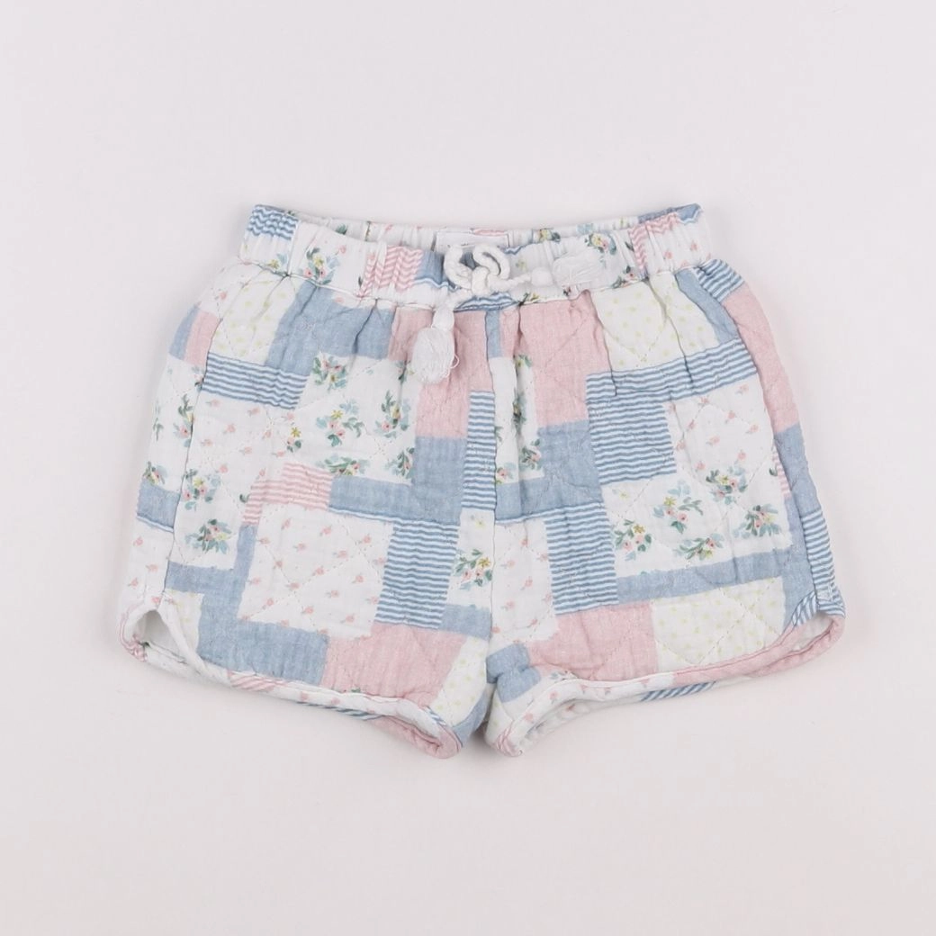 Vertbaudet - short doublé multicolore - 12 mois