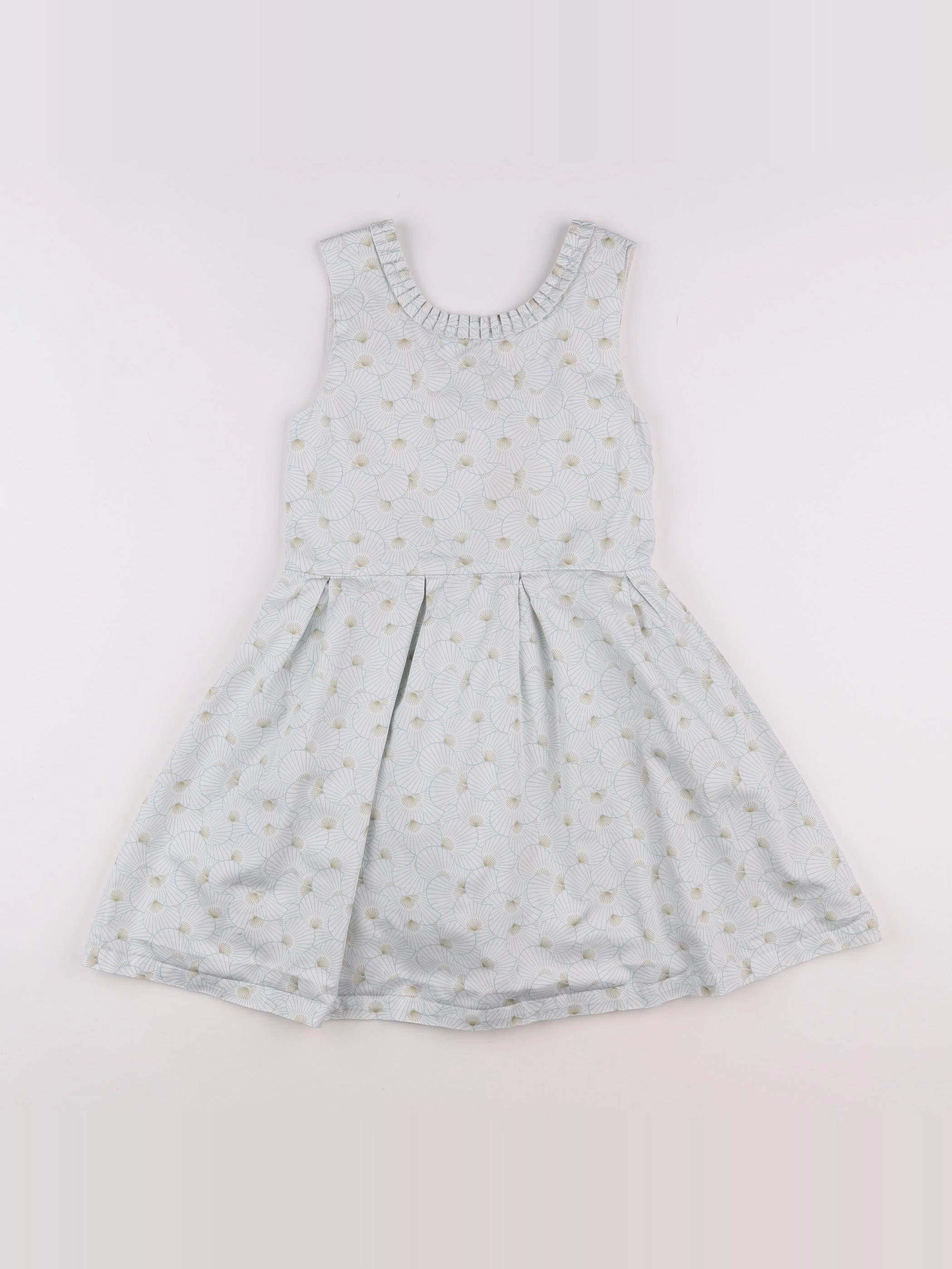 Vertbaudet - robe bleu, blanc - 9 ans