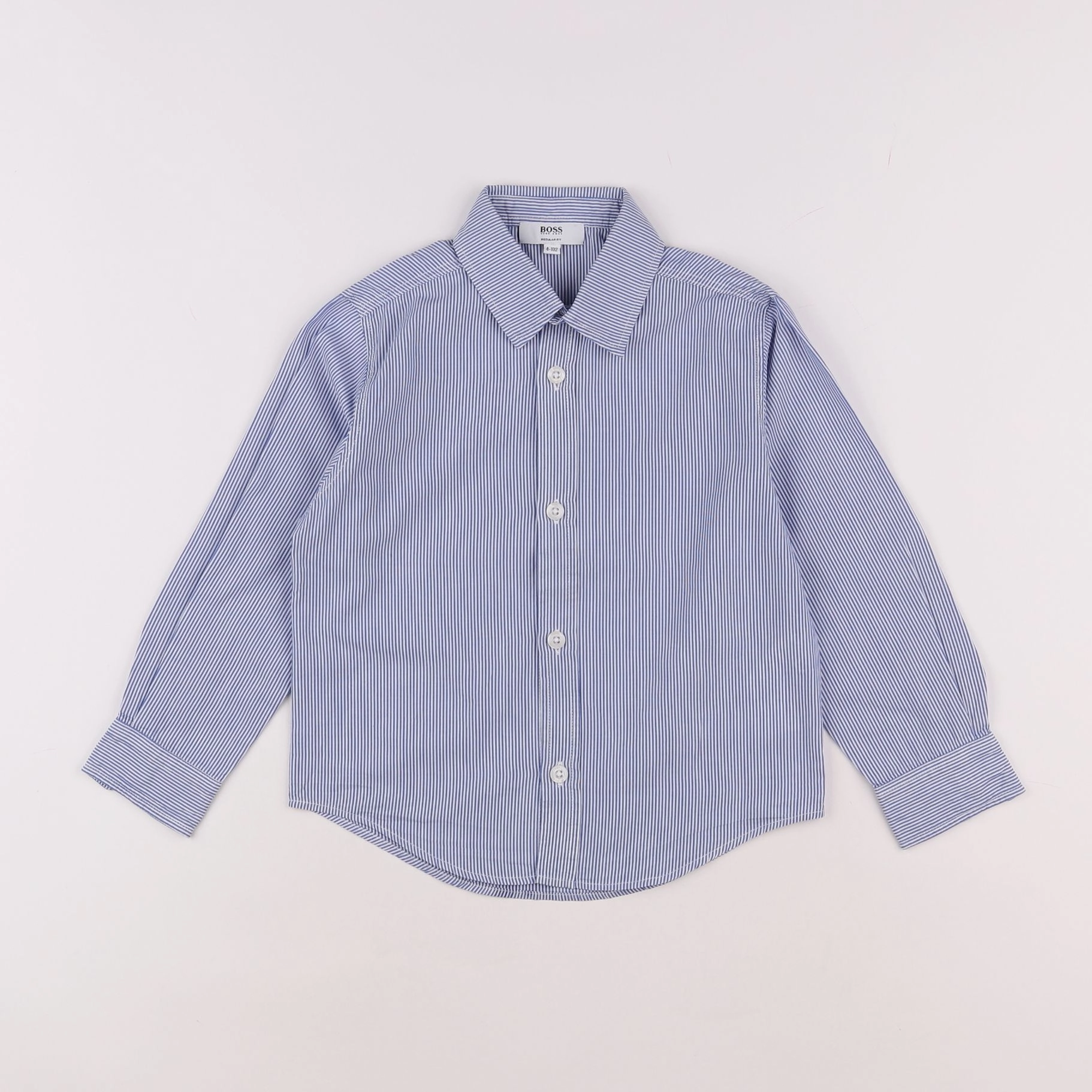 Hugo Boss - chemise blanc, bleu - 4 ans