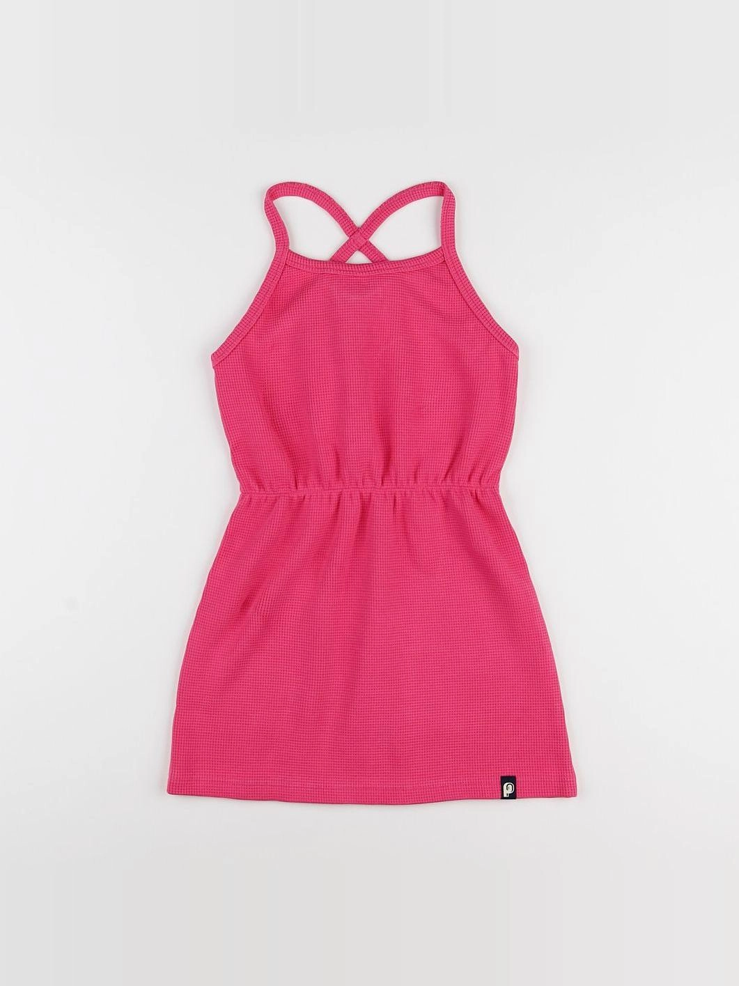 Perpète - robe Gaufre framboise - 3 ans