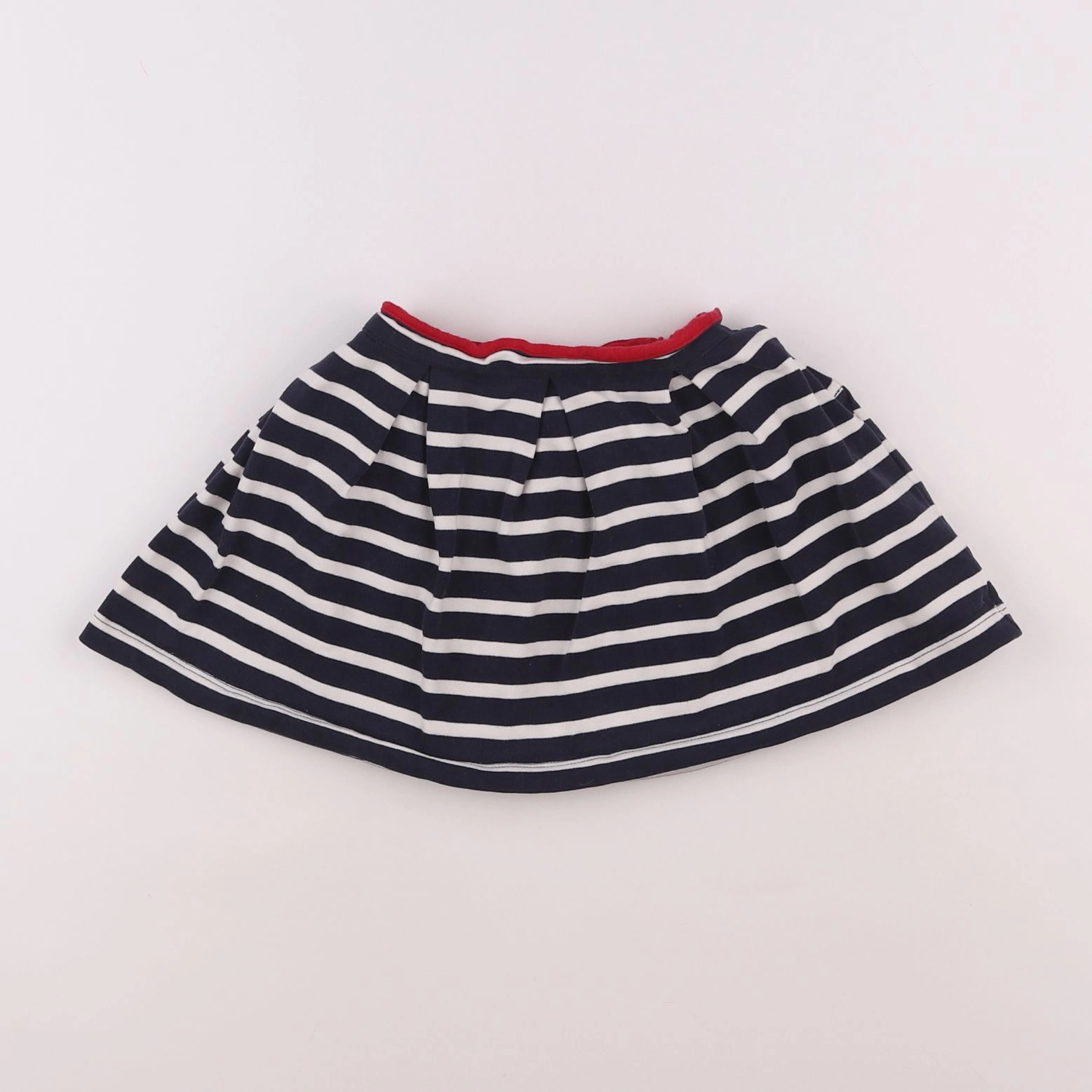 Petit Bateau - jupe blanc, bleu - 4 ans