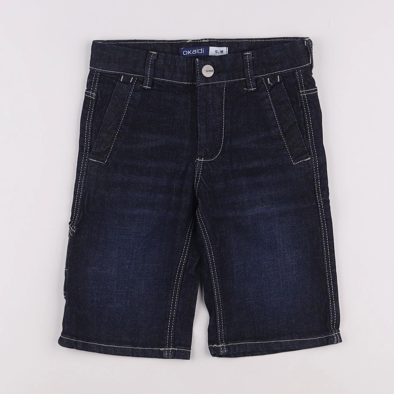 Okaidi - short bleu - 7 ans