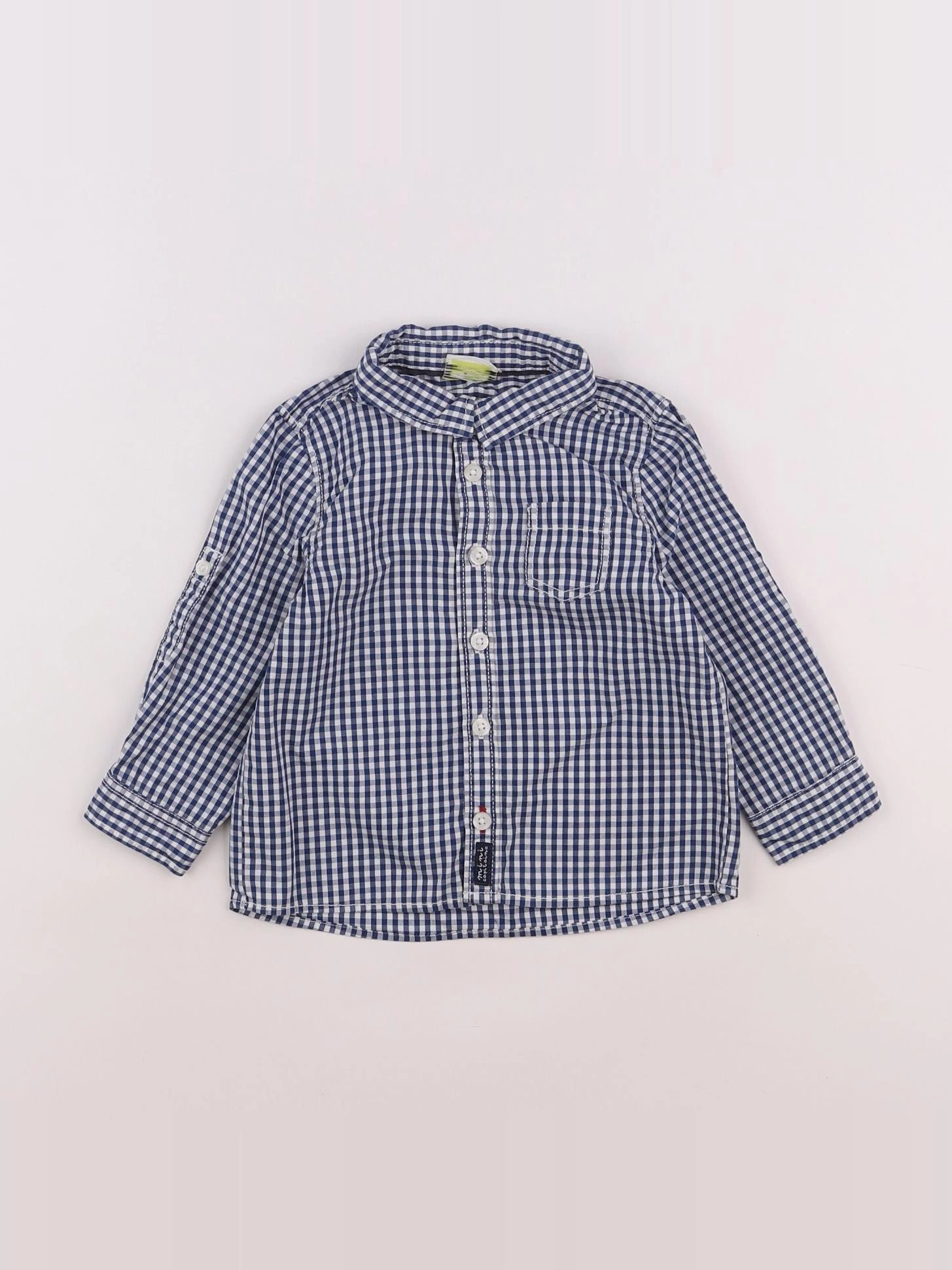 Tape à l'oeil - chemise blanc, bleu - 18 mois