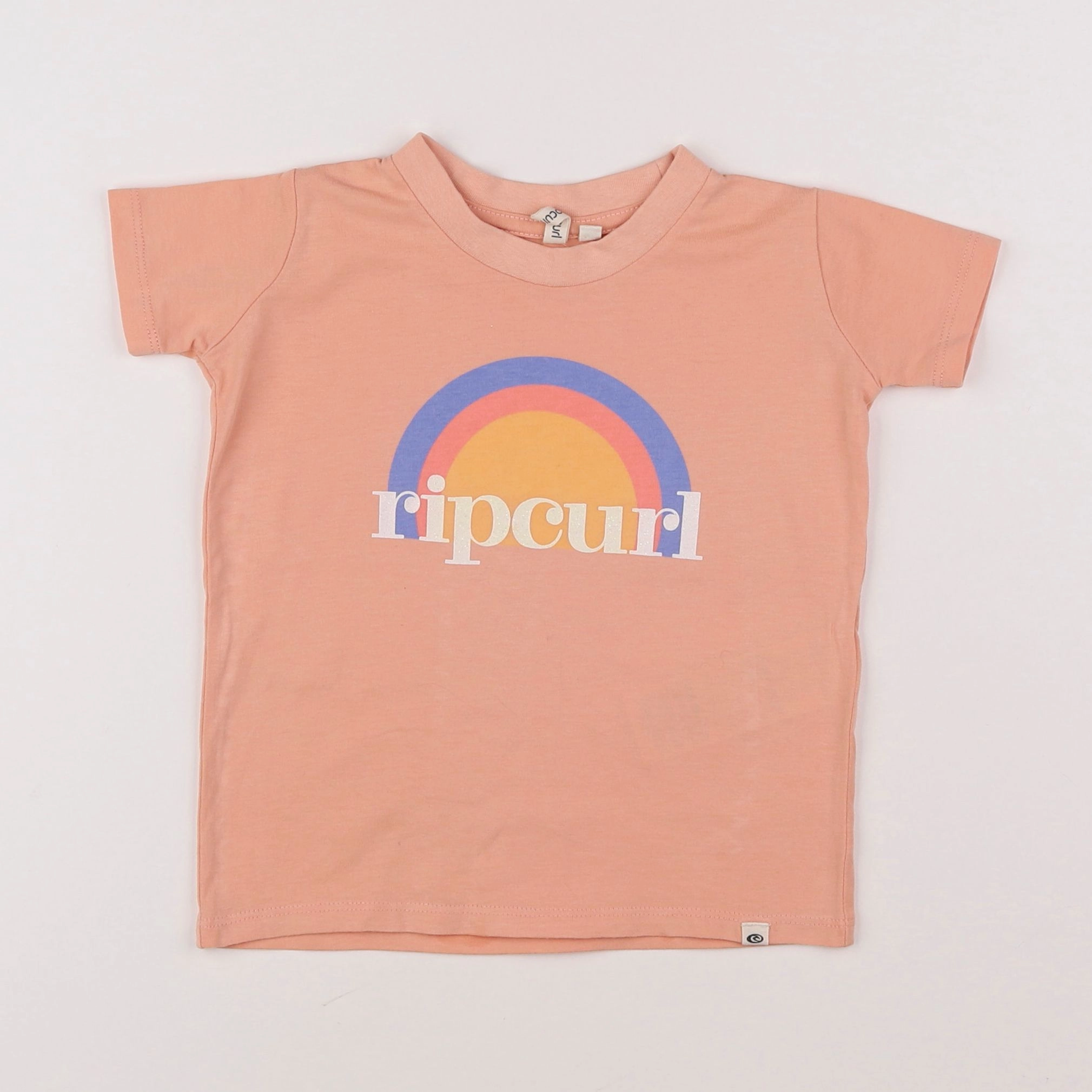 Rip curl - tee-shirt orange - 2/3 ans