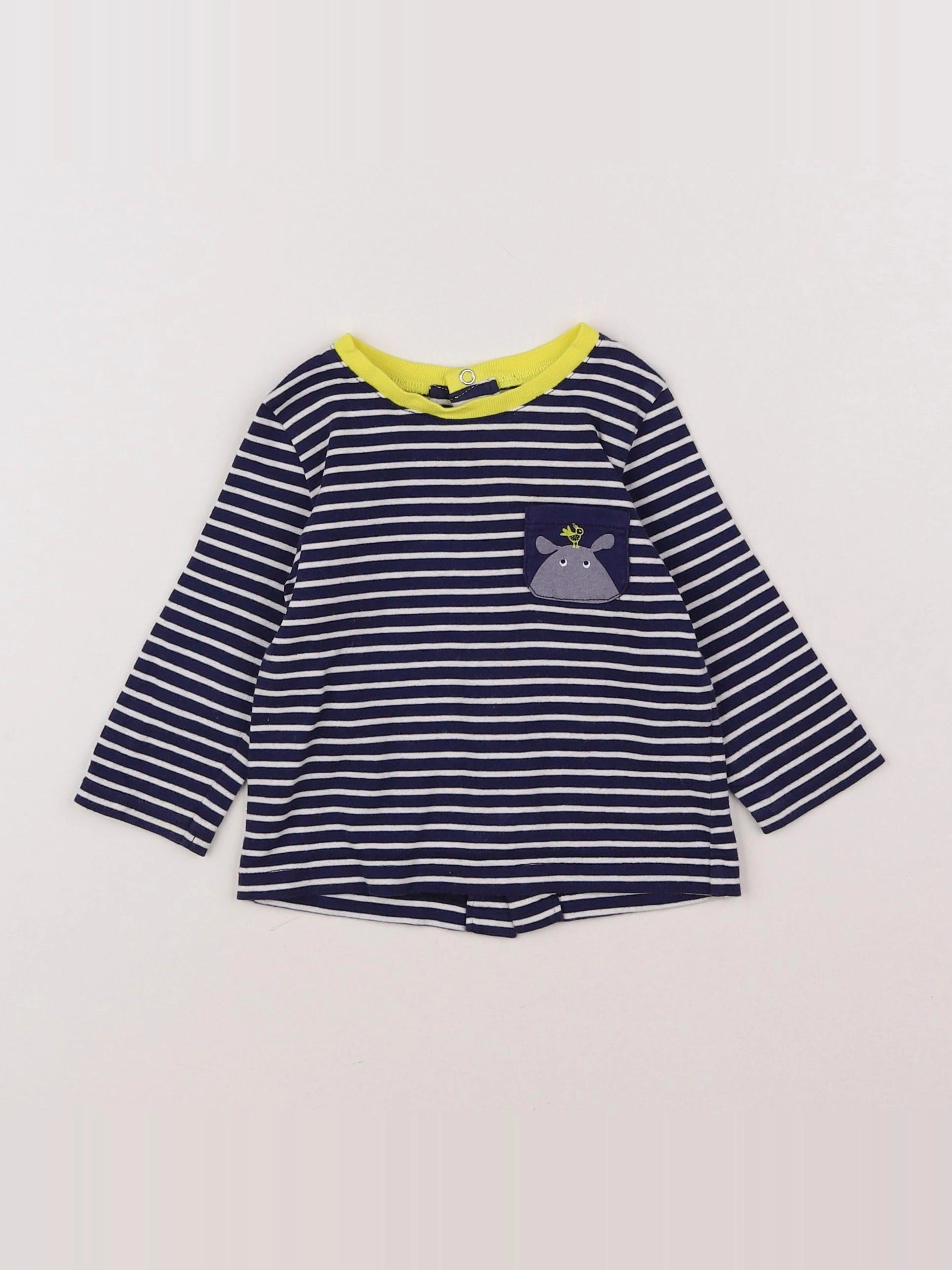 Catimini - tee-shirt bleu - 6 mois