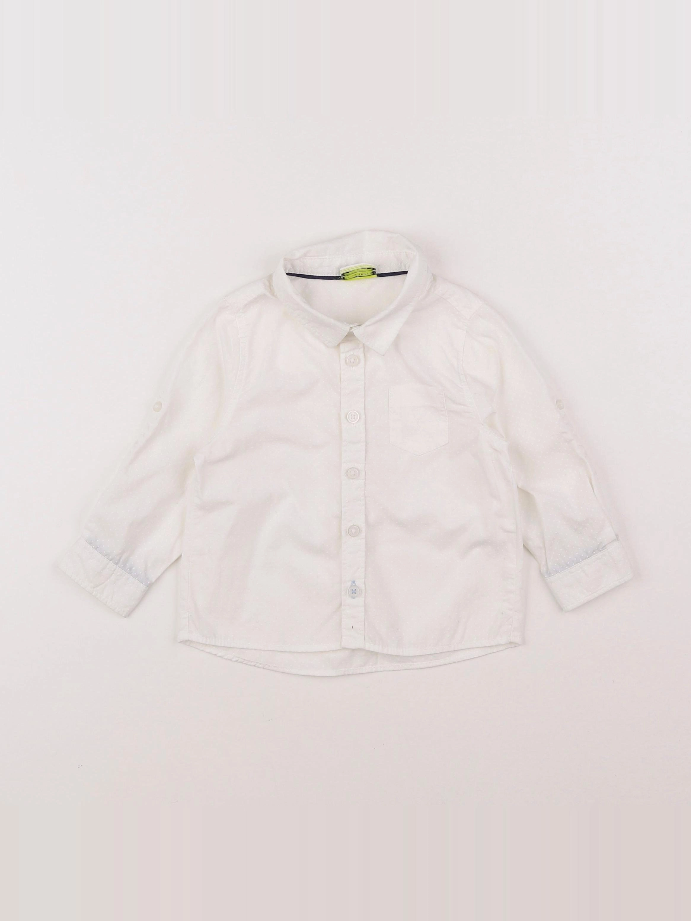 Tape à l'oeil - chemise blanc - 18 mois