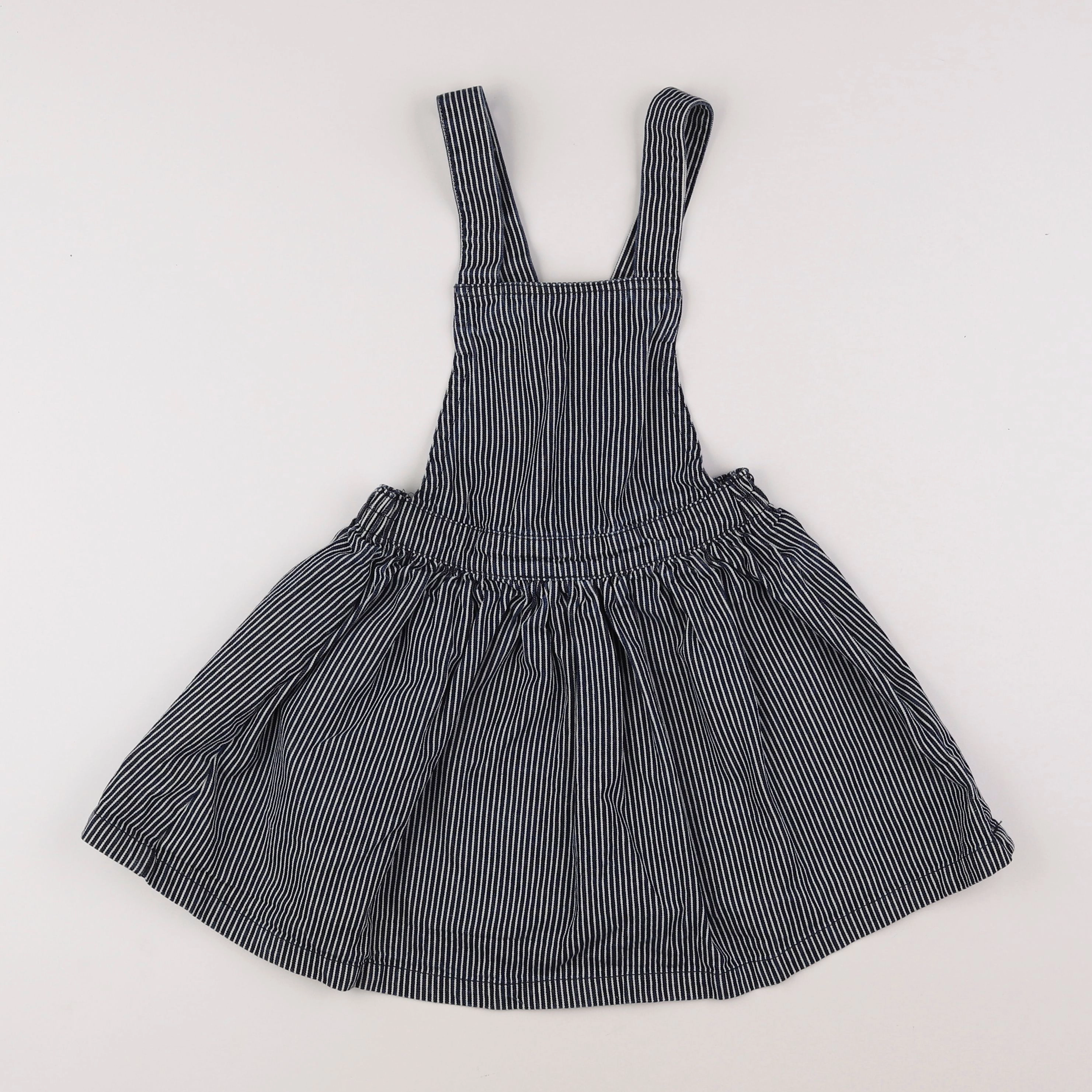 Monoprix - robe bleu, blanc - 6 ans
