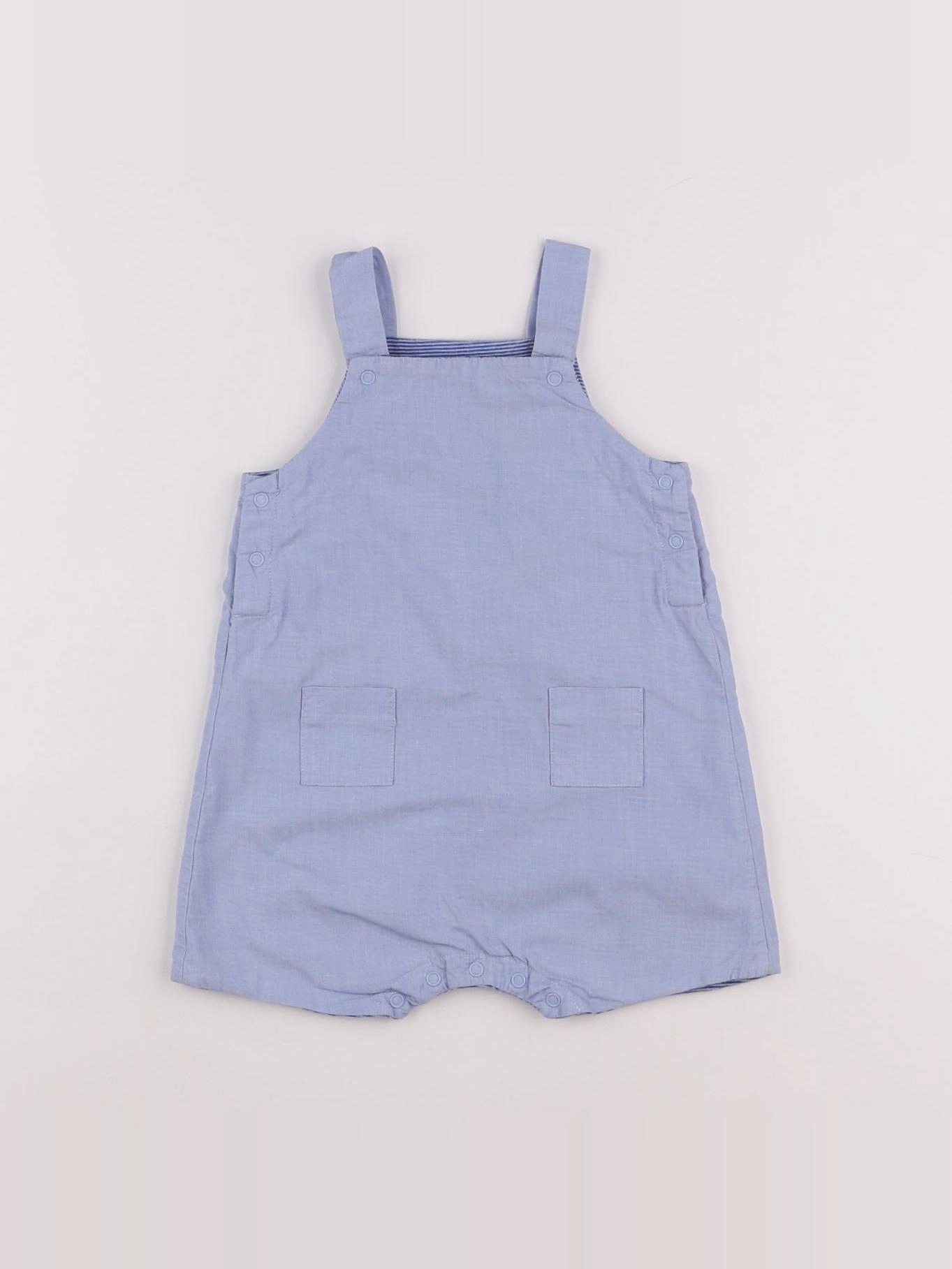 Petit Bateau - salopette bleu - 6 mois