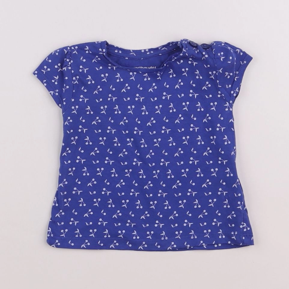 Vertbaudet - tee-shirt bleu - 6 mois