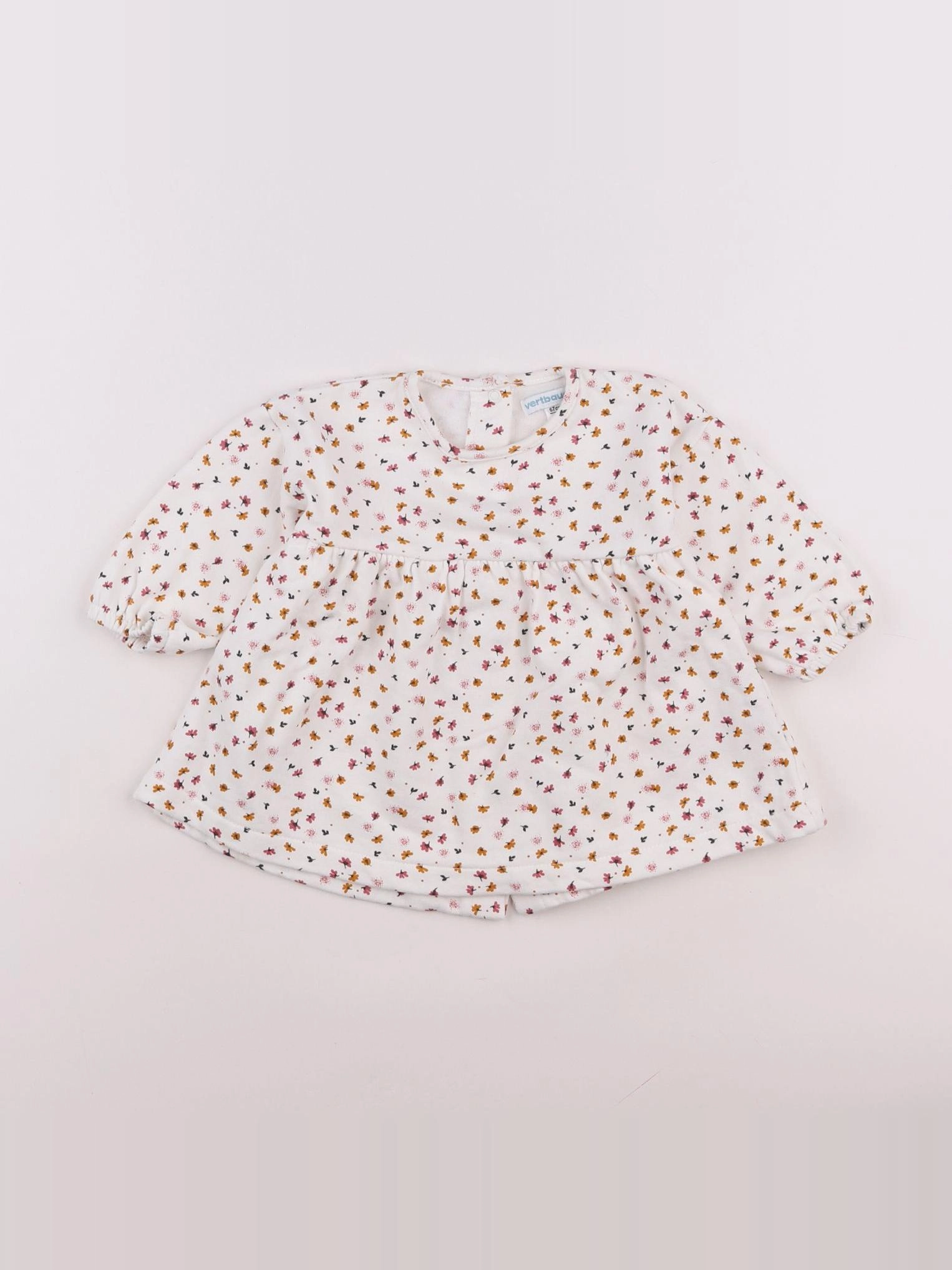 Vertbaudet - robe blanc - 9 mois