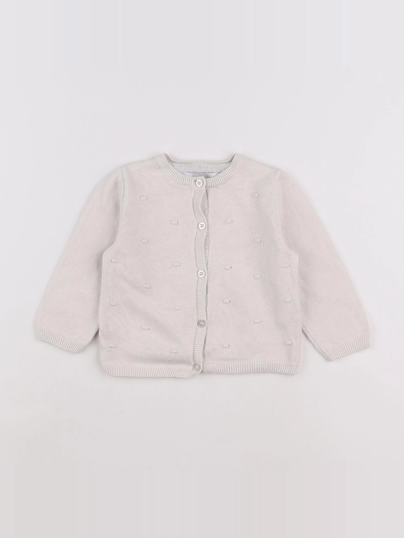 Cadet Rousselle - gilet beige - 12 mois